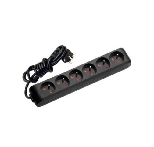 Viko Multi-let Altılı Priz Ups Topraklı Kablolu Ç. K. 2 Metre Siyah