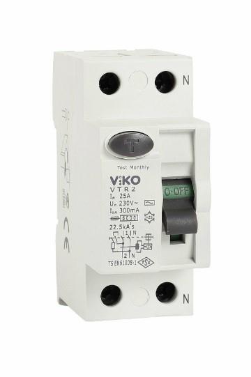 Viko VTR2-40300 2x40A 300mA AC Tip Kaçak Akım Koruma Rölesi