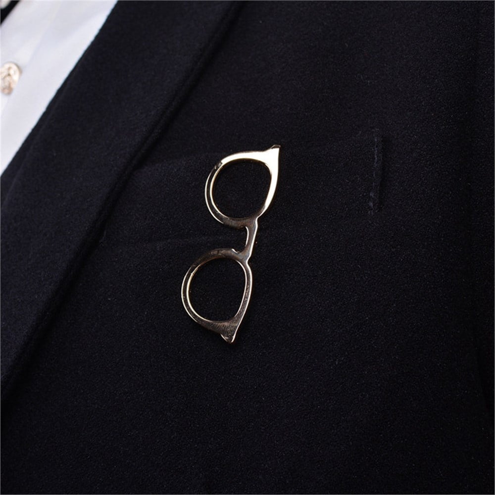 Gözlük Şekilli Broş