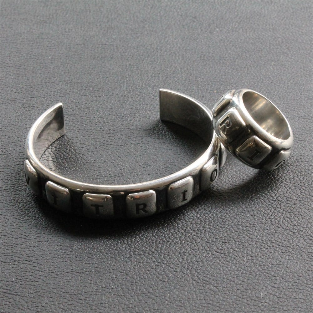 Silver Cool SeriesCMC7751Gümüş Bileklik Yüzük Set - Vitriol