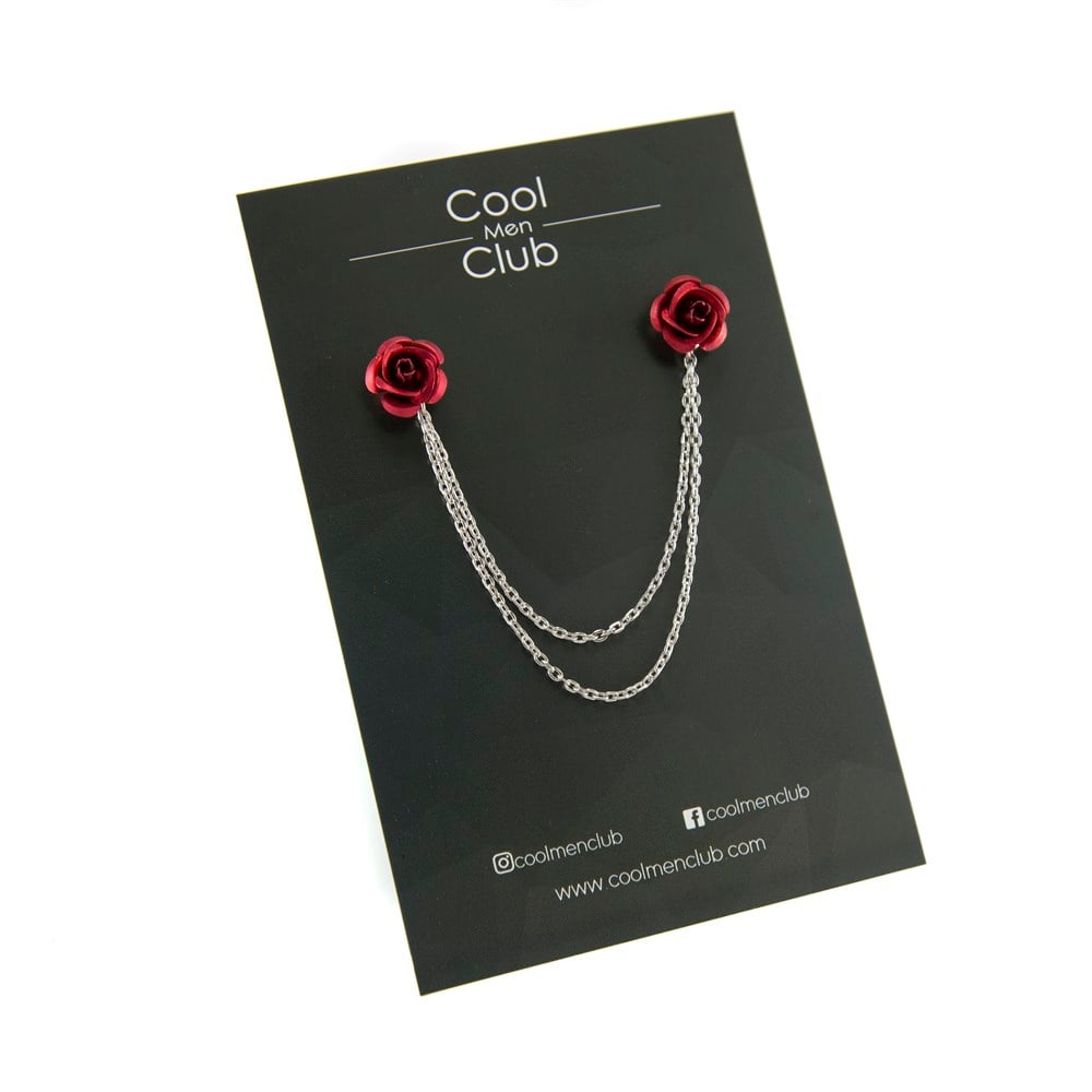 Çiçek Figürlü Yaka İğnesi