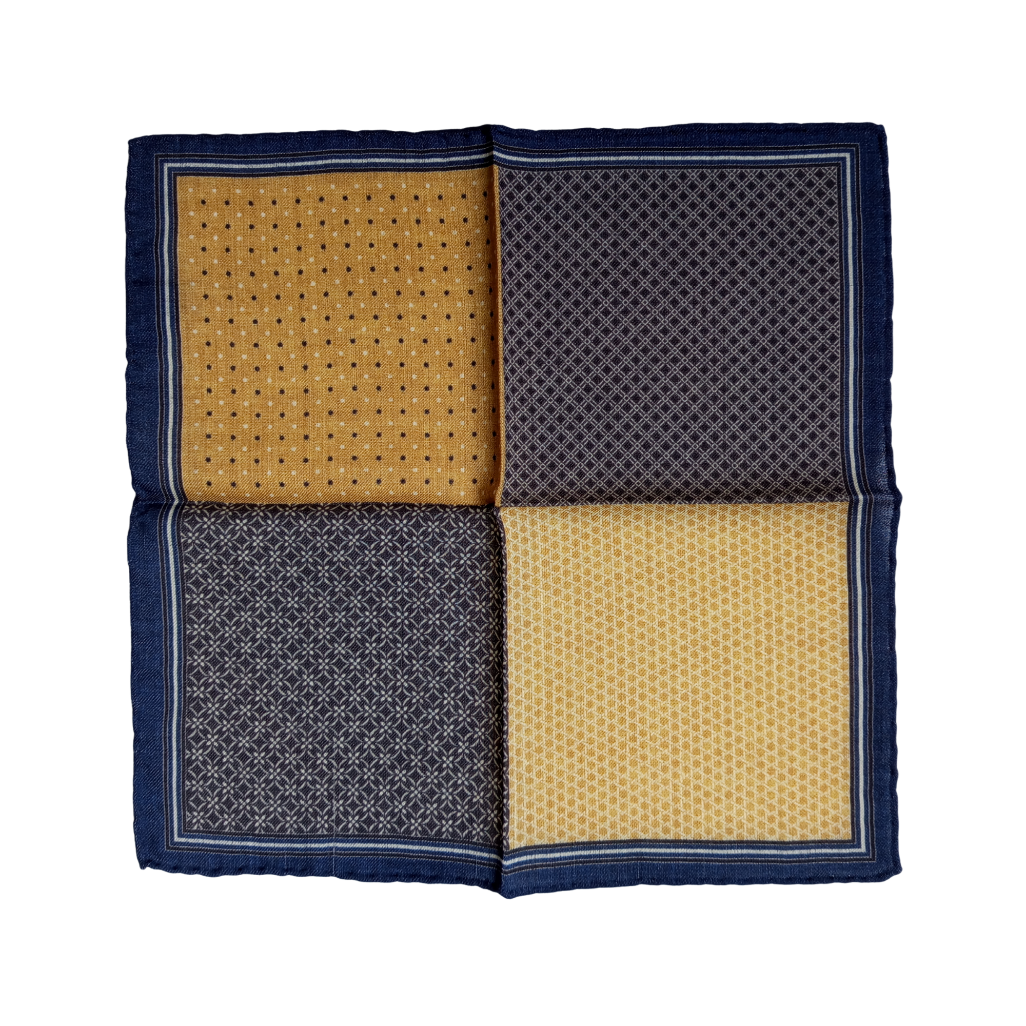 Cep MendiliCMC28104 Desenli Yün ve İpek Cep Mendili 