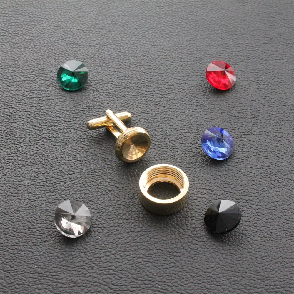 Kol DüğmesiCMC91215 Taşlı Klasik Kol Düğmesi 