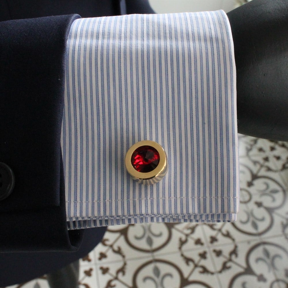 Kol DüğmesiCMC91215 Taşlı Klasik Kol Düğmesi 