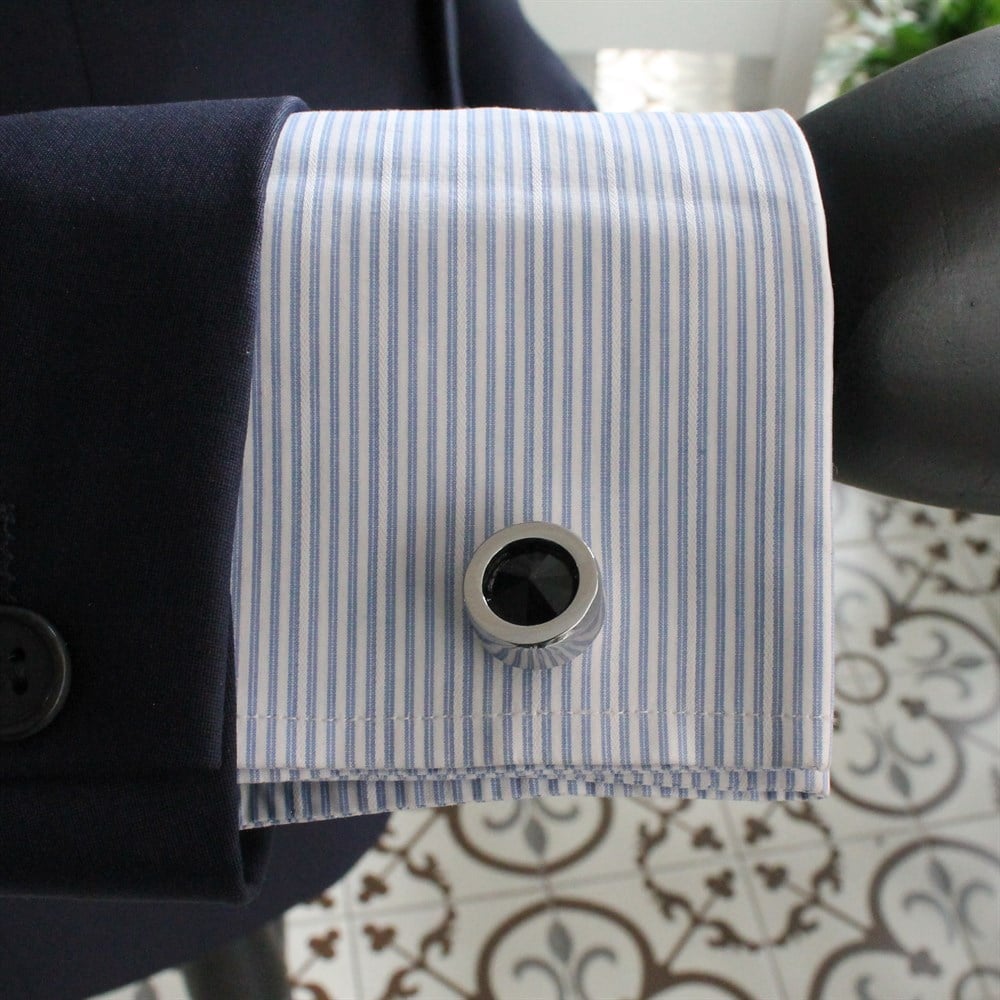 Kol DüğmesiCMC91205 Taşlı Klasik Kol Düğmesi 