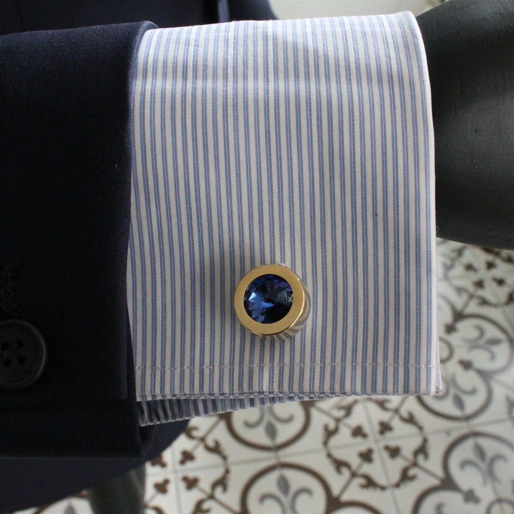 Kol DüğmesiCMC91215 Taşlı Klasik Kol Düğmesi 