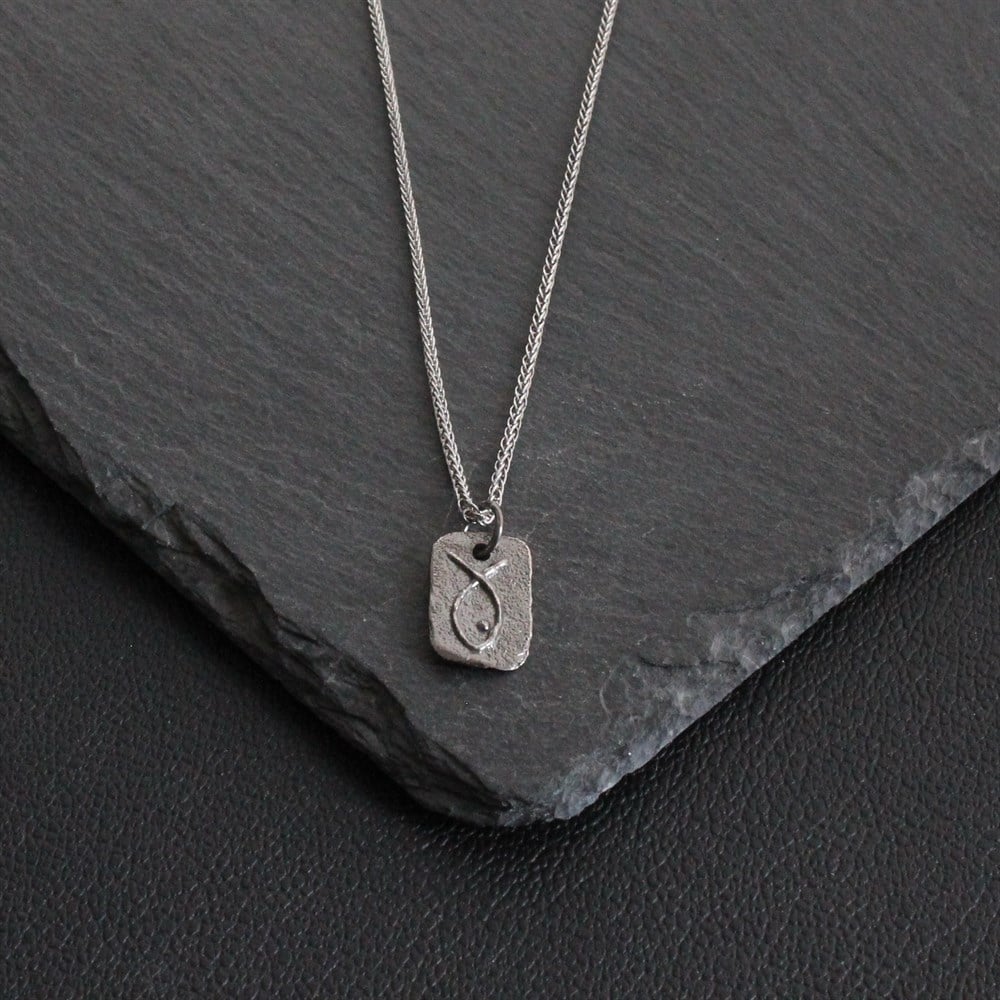 KolyeCMC9043Balık Gümüş Kolye 