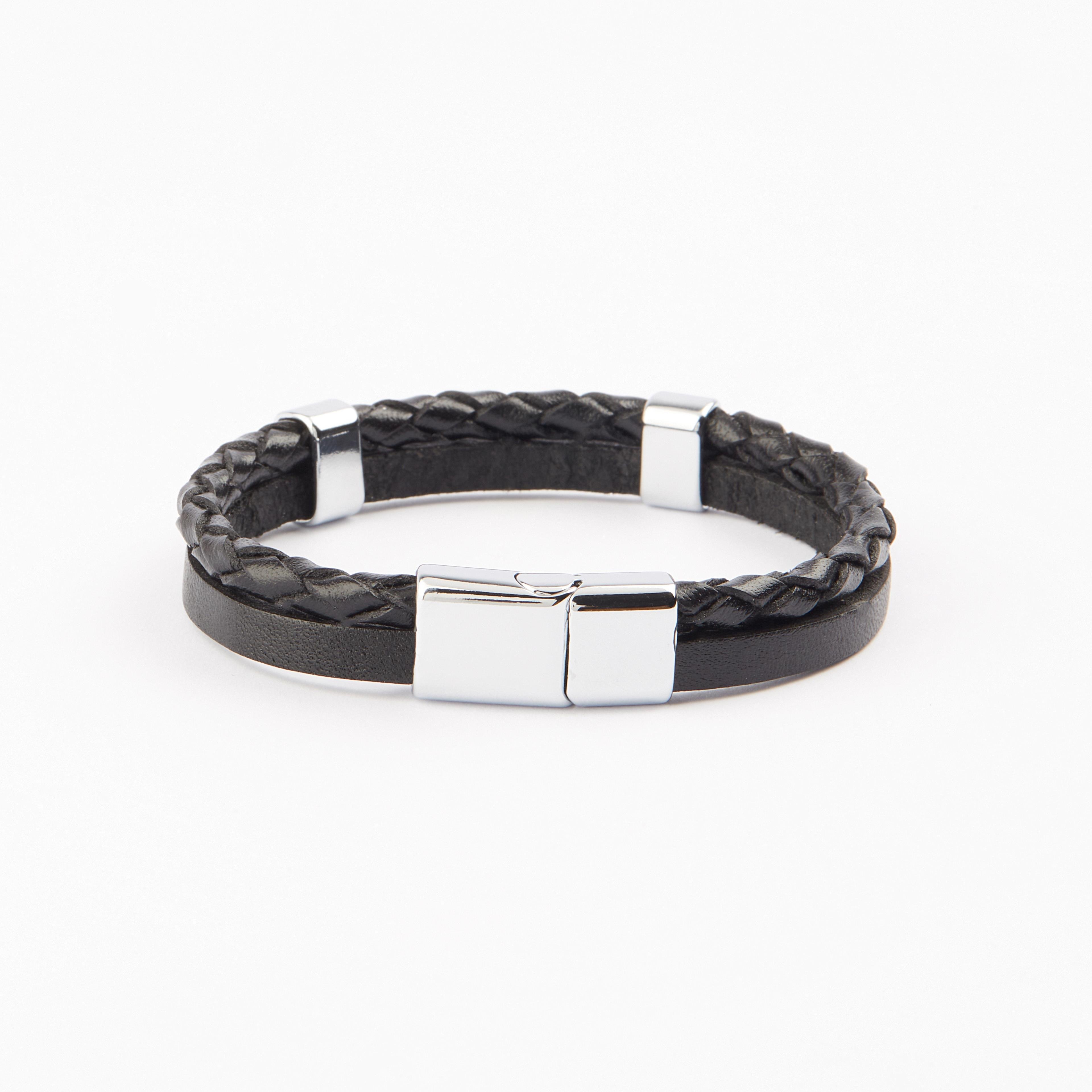 Leather Cool SeriesCMC1235Çelik Deri Bileklik