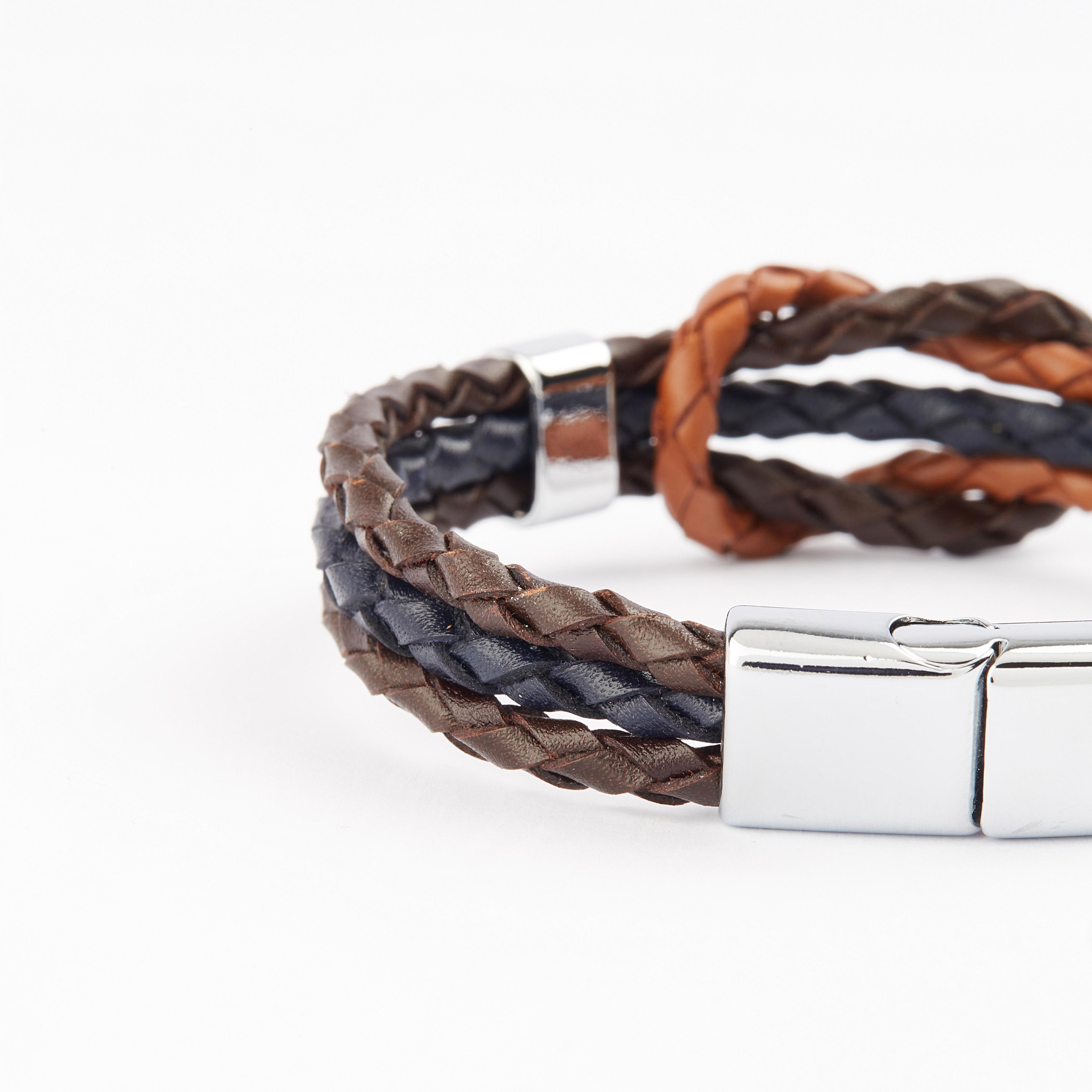 Leather Cool SeriesCMC2371Çelik Deri Bileklik