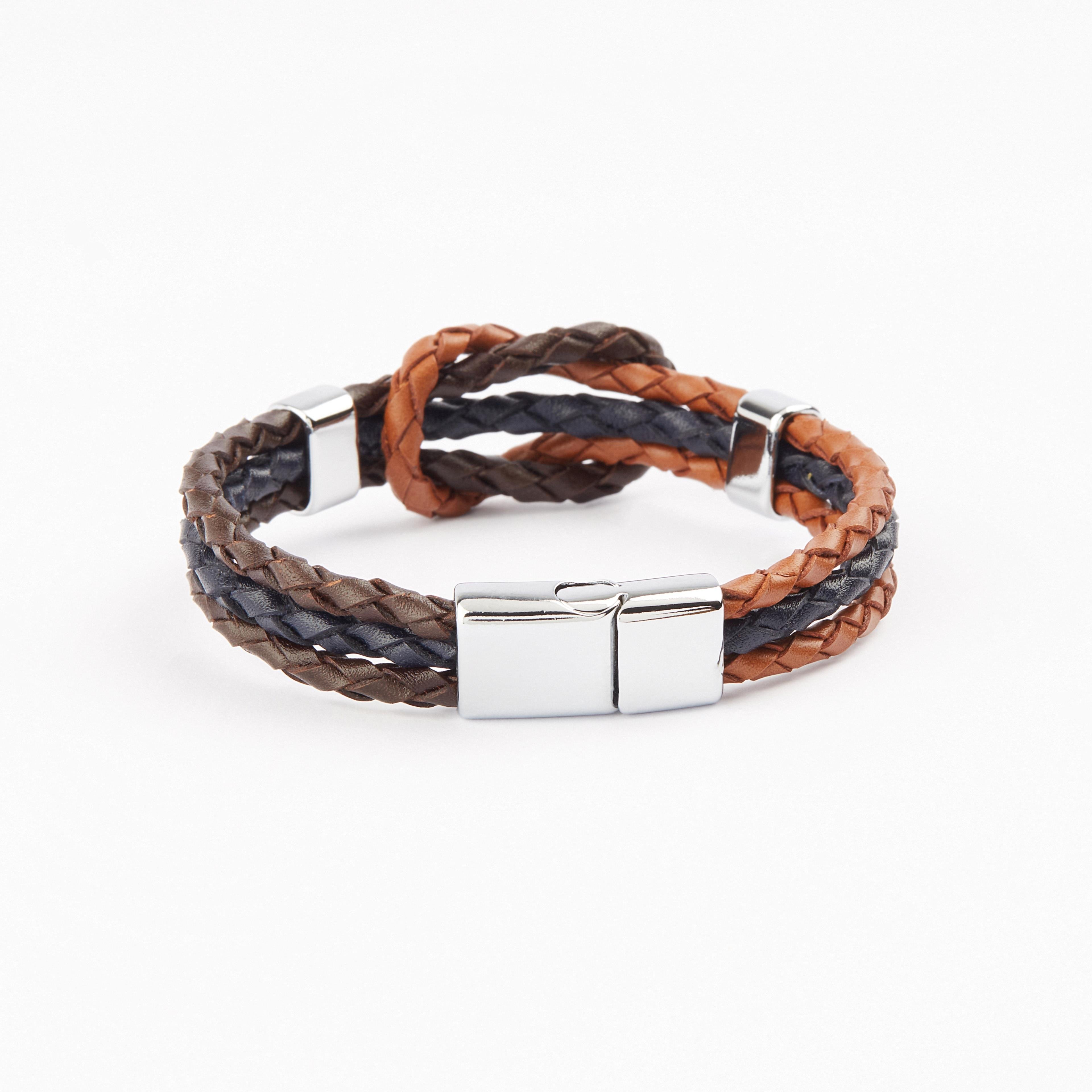 Leather Cool SeriesCMC2371Çelik Deri Bileklik