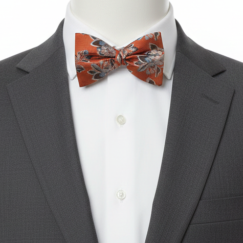 PapyonCMC1677Çiçek Desenli Açık Papyon