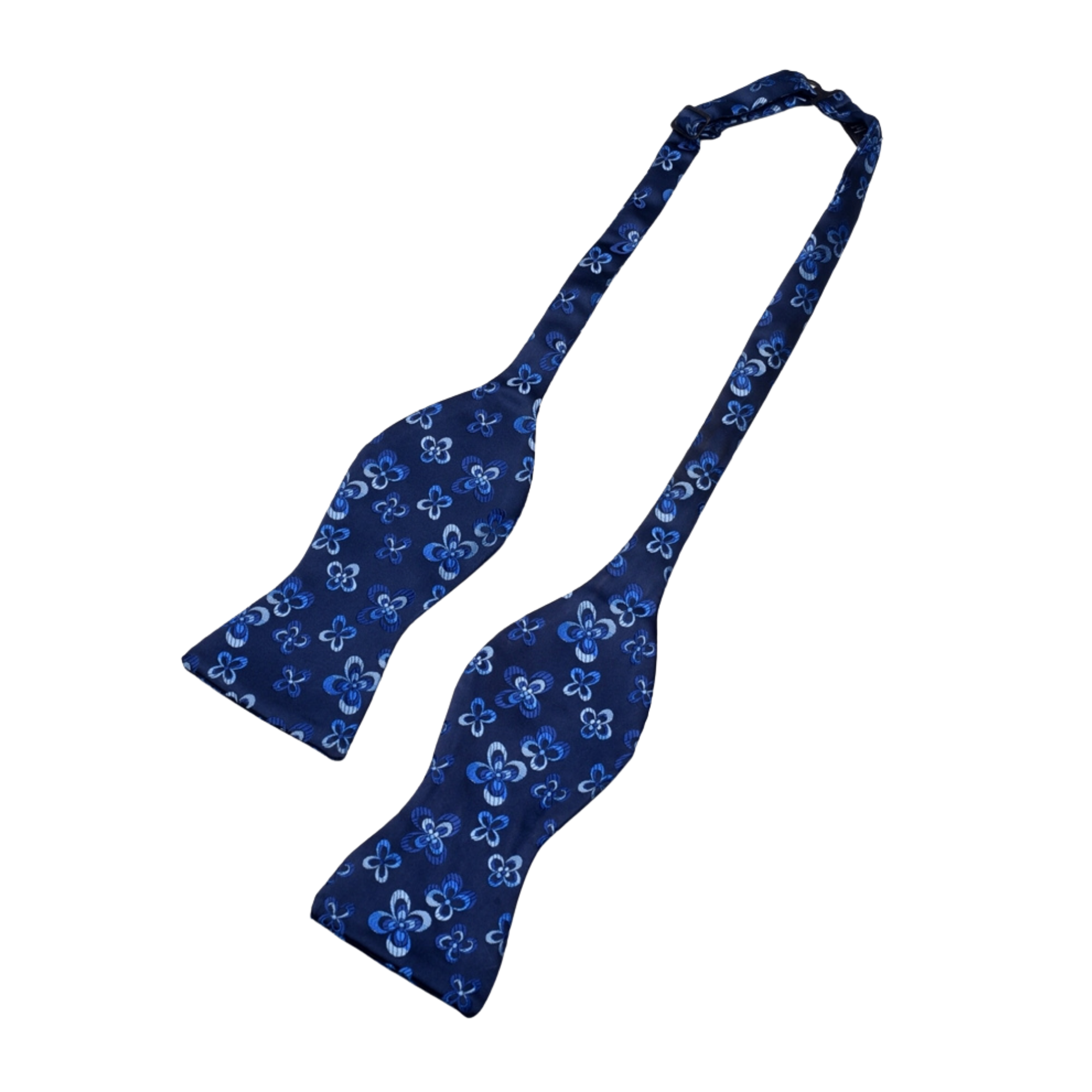 PapyonCMC2854Çiçek Desenli Lacivert Açık Papyon