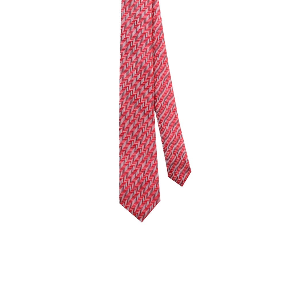 KravatCMC9158Desenli Pembe Kravat