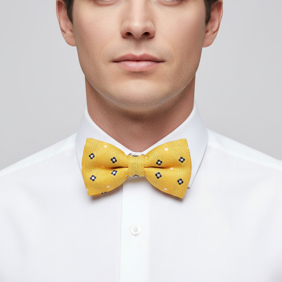 PapyonCMC2401Desenli Sarı Papyon