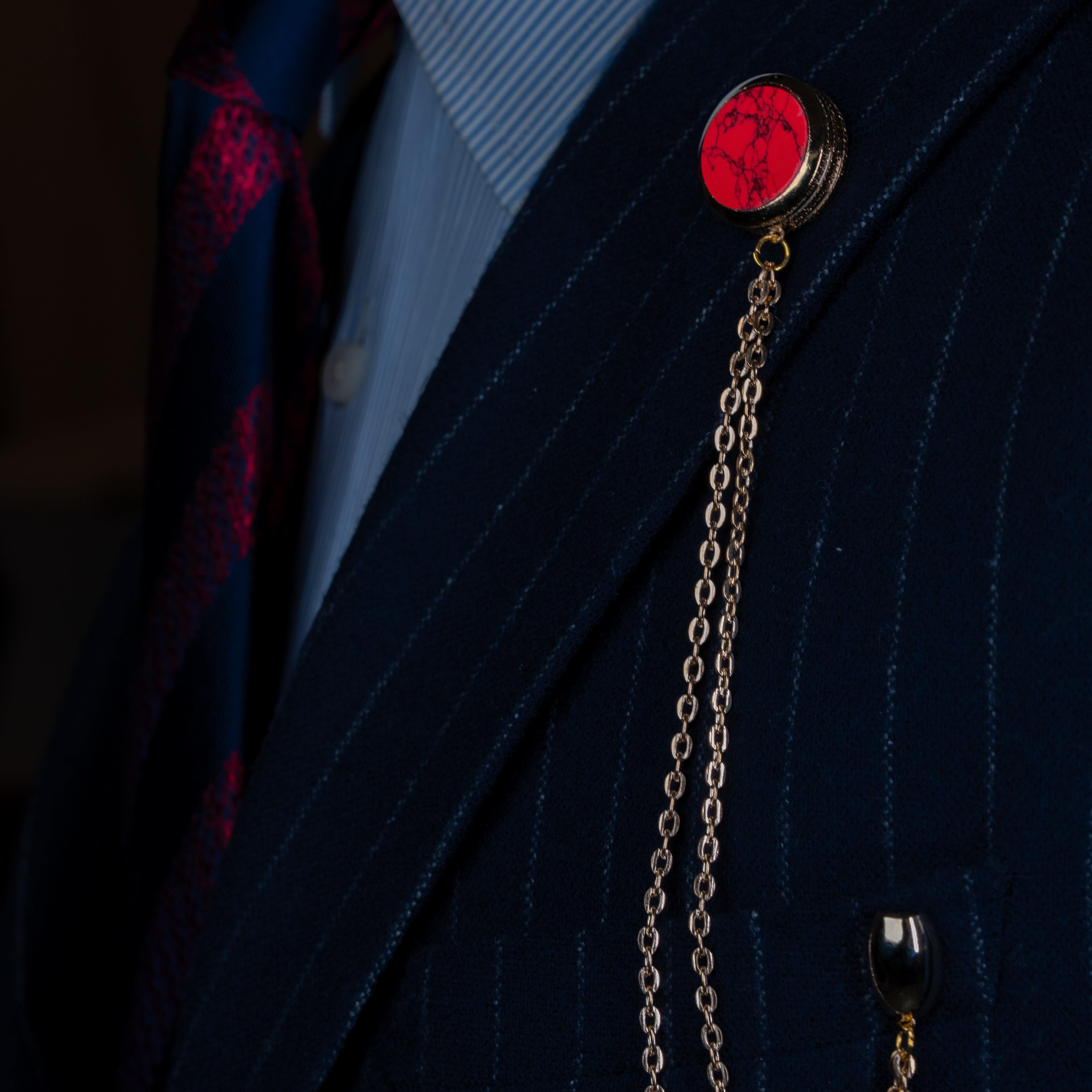 Yaka İğnesi & BroşCMC1745Doğal Taş Ceket Yaka İğnesi