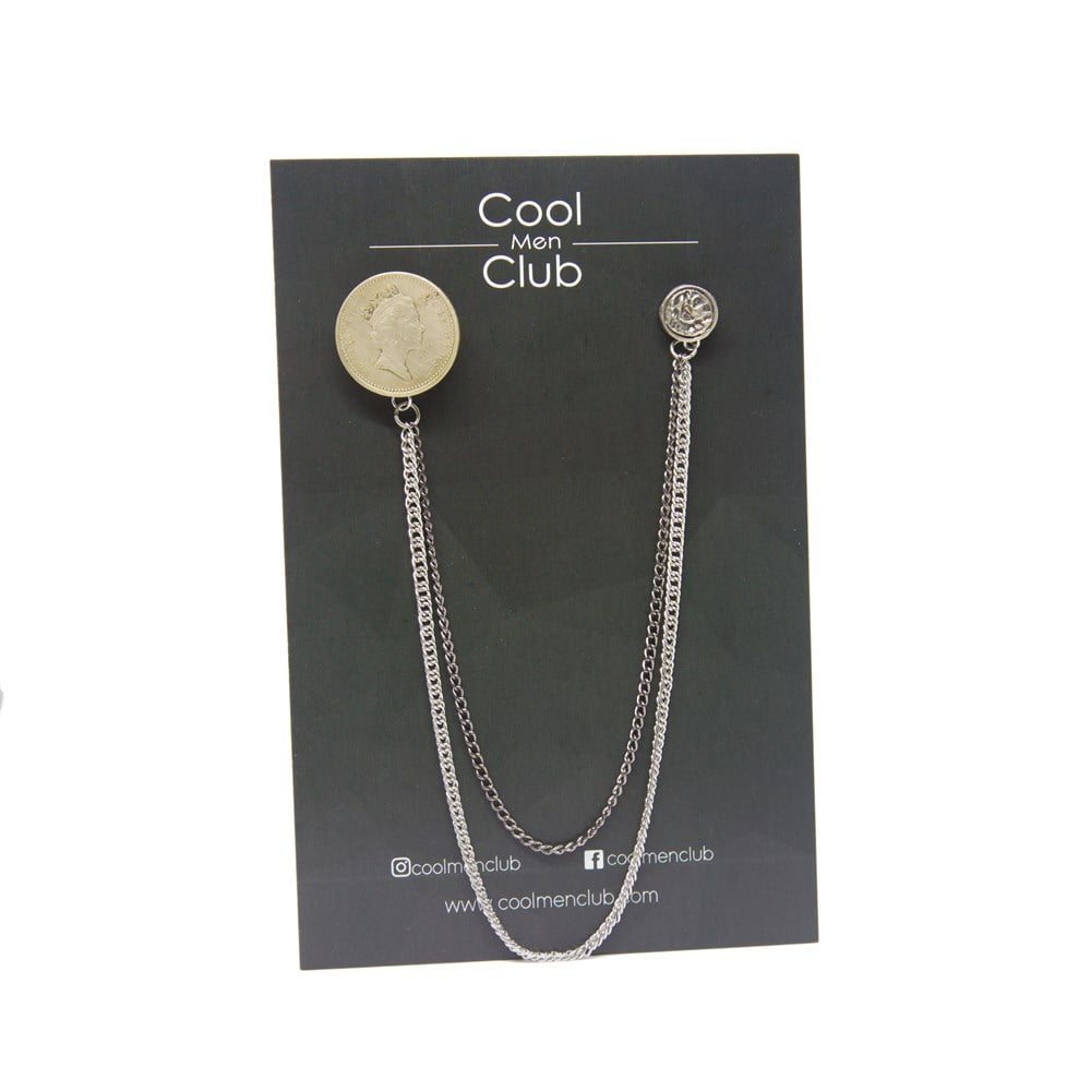 CMC6458Eski Para Ceket Yaka İğnesi