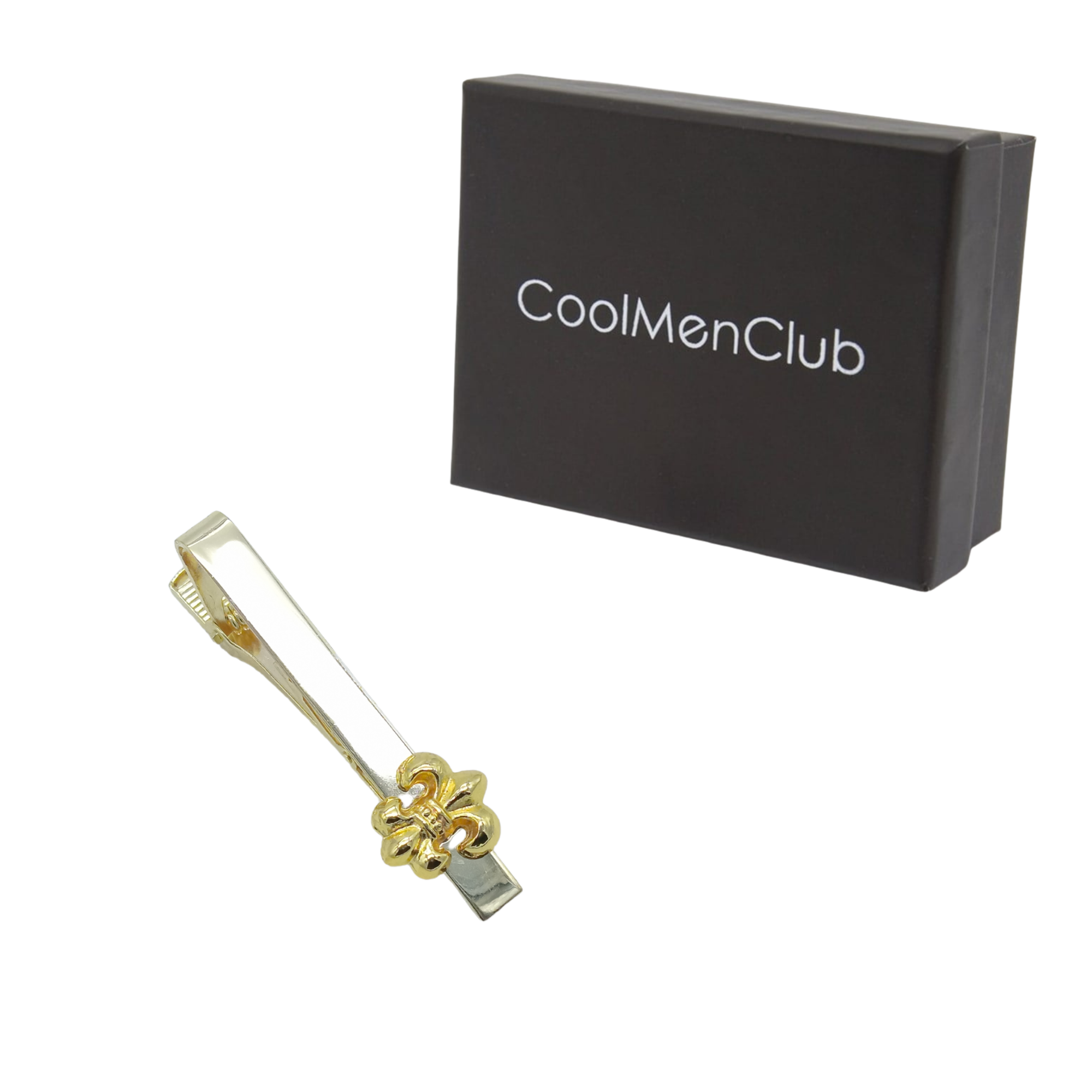 Hediye SetleriCMC2848Fleur De Lis Figürlü Geçmeli Kol Düğmesi ve Kravat İğnesi Seti