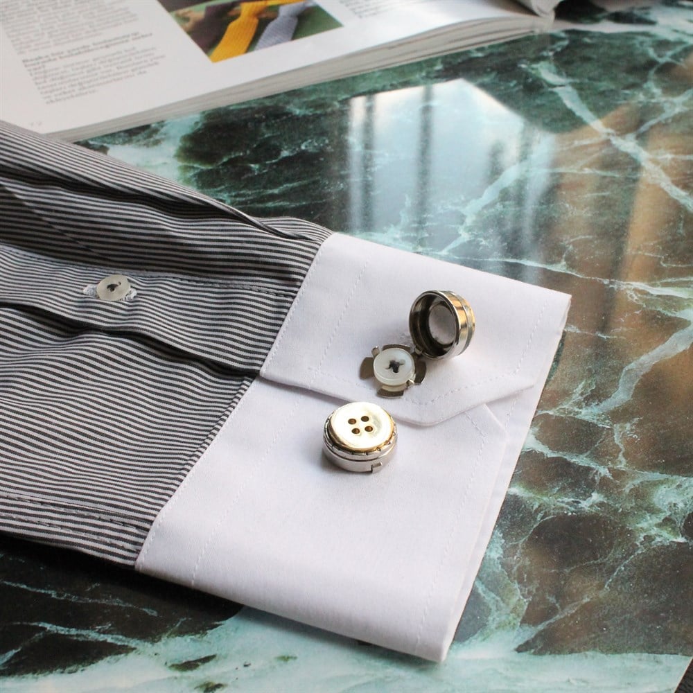 Kol DüğmesiCMC8207Geçmeli Kol Düğmesi 