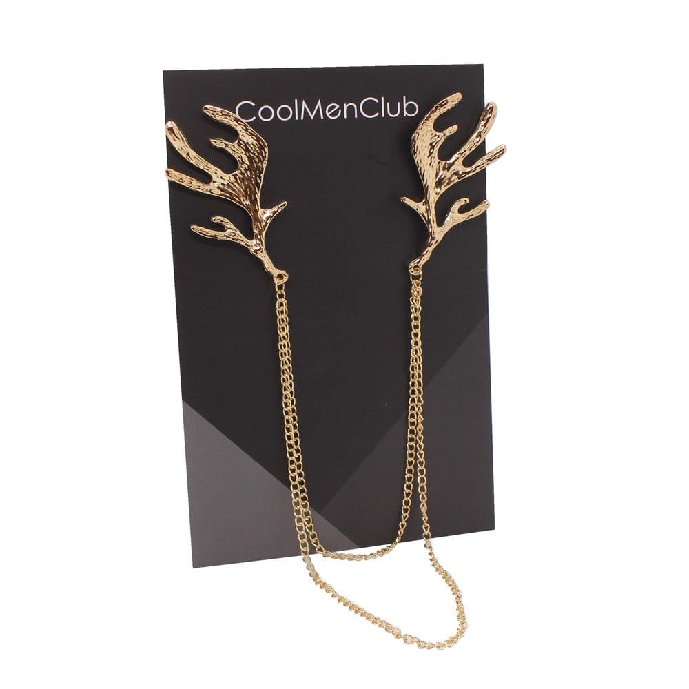 Yaka İğnesi & BroşCMC9578Geyik Boynuzu Figürlü Ceket Yaka İğnesi