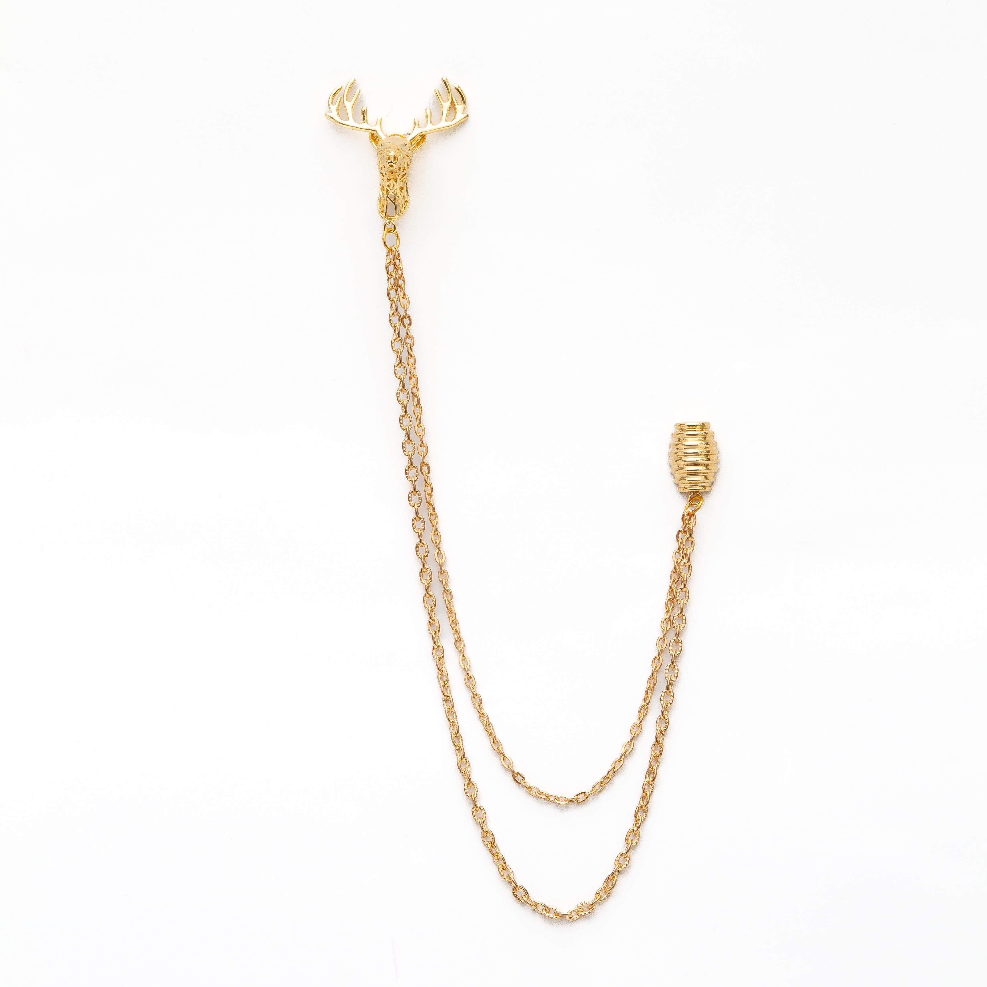 Yaka İğnesi & BroşCMC2323Geyik Figürlü Ceket Yaka İğnesi