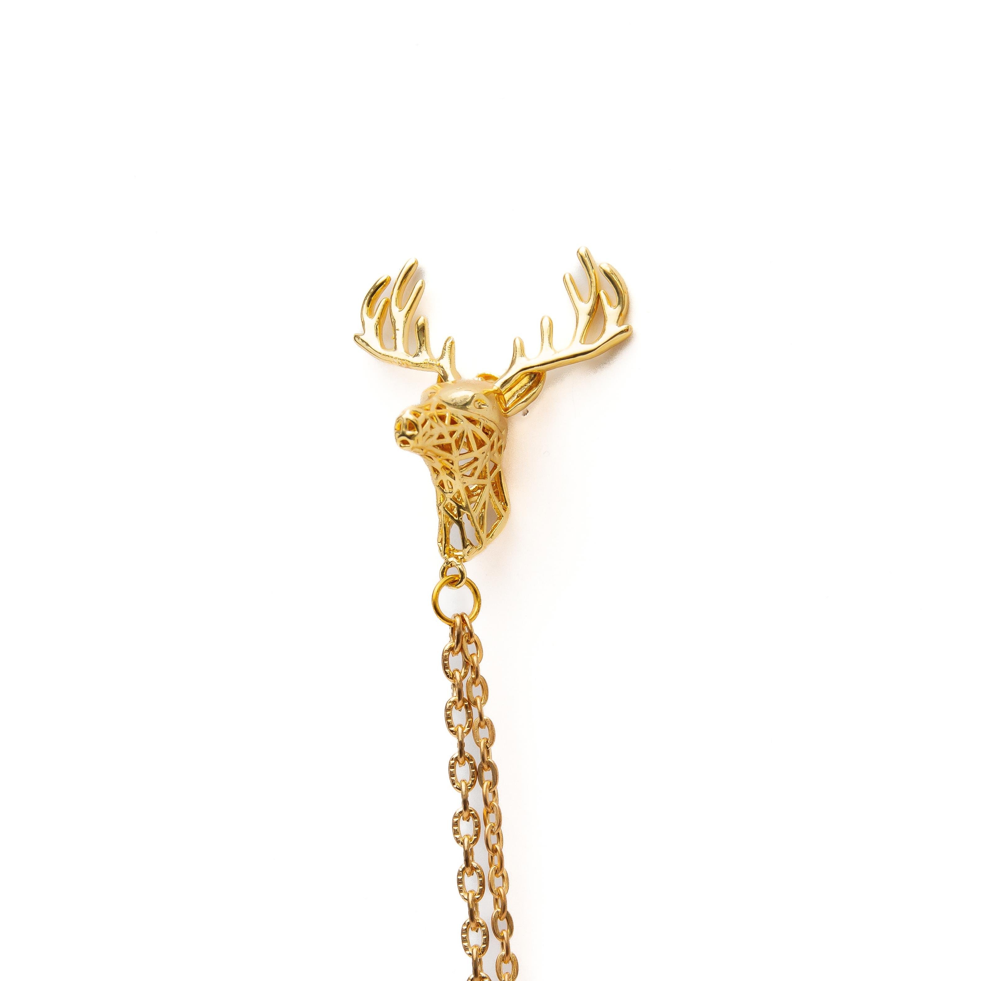 Yaka İğnesi & BroşCMC2323Geyik Figürlü Ceket Yaka İğnesi