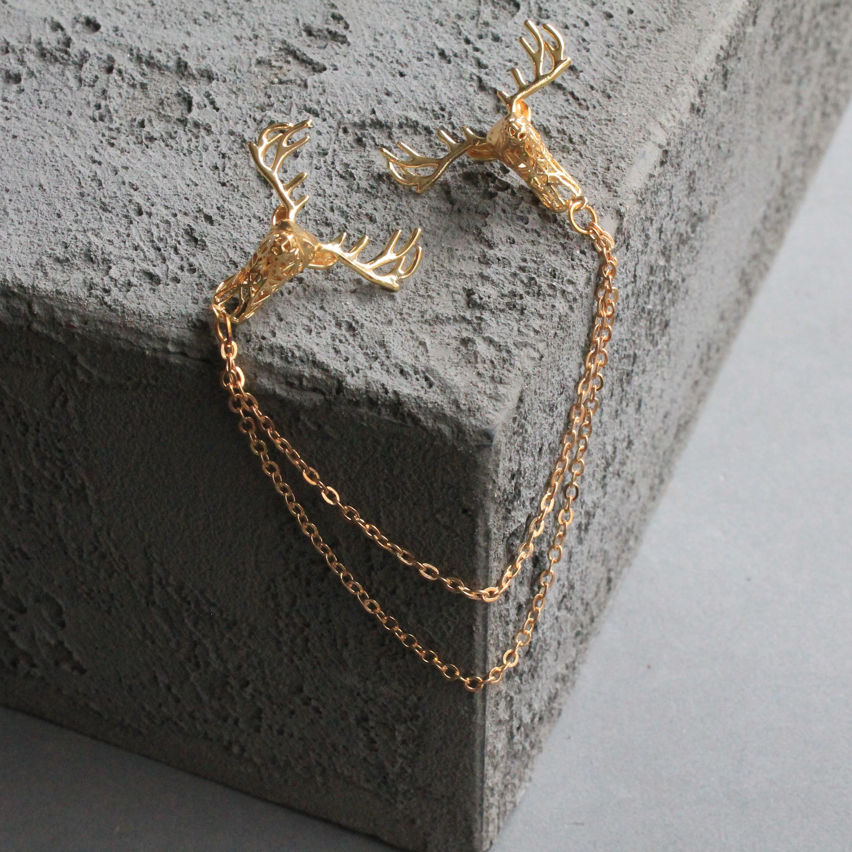 Gömlek Yaka İğnesiCMC2328Geyik Figürlü Gömlek Yaka İğnesi