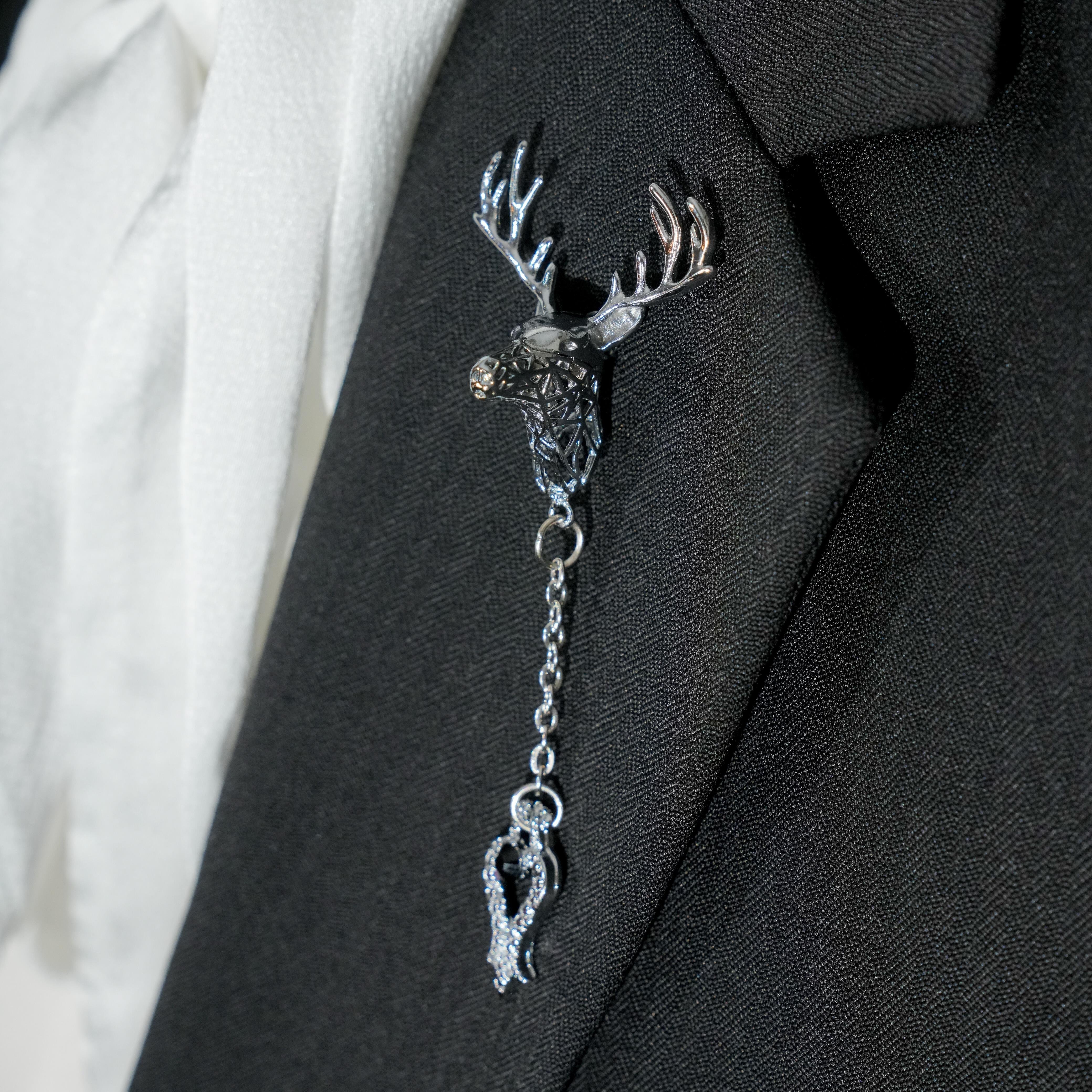 Yaka İğnesi & BroşCMC2326Geyik Figürlü Yaka Broşu