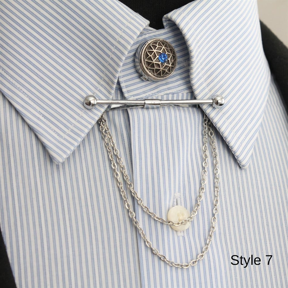 Yaka İğnesi & BroşCMC8186Gömlek Yaka İğnesi ve Düğmesi Seti