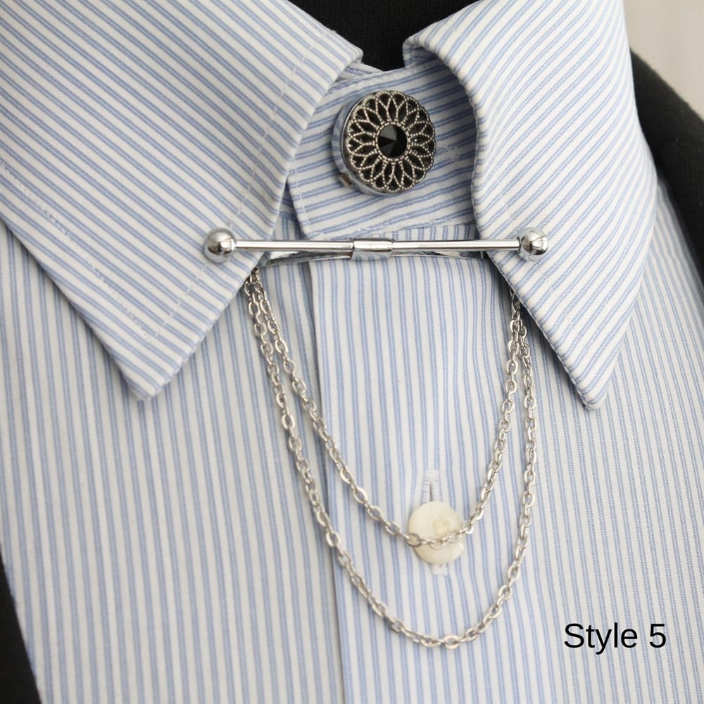 Yaka İğnesi & BroşCMC8186Gömlek Yaka İğnesi ve Düğmesi Seti