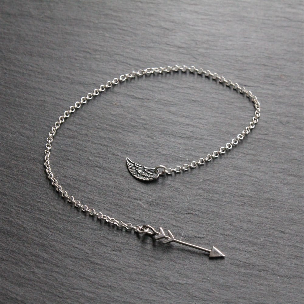 Yaka İğnesi & BroşCMC9526Gümüş Ceket Yaka Zinciri