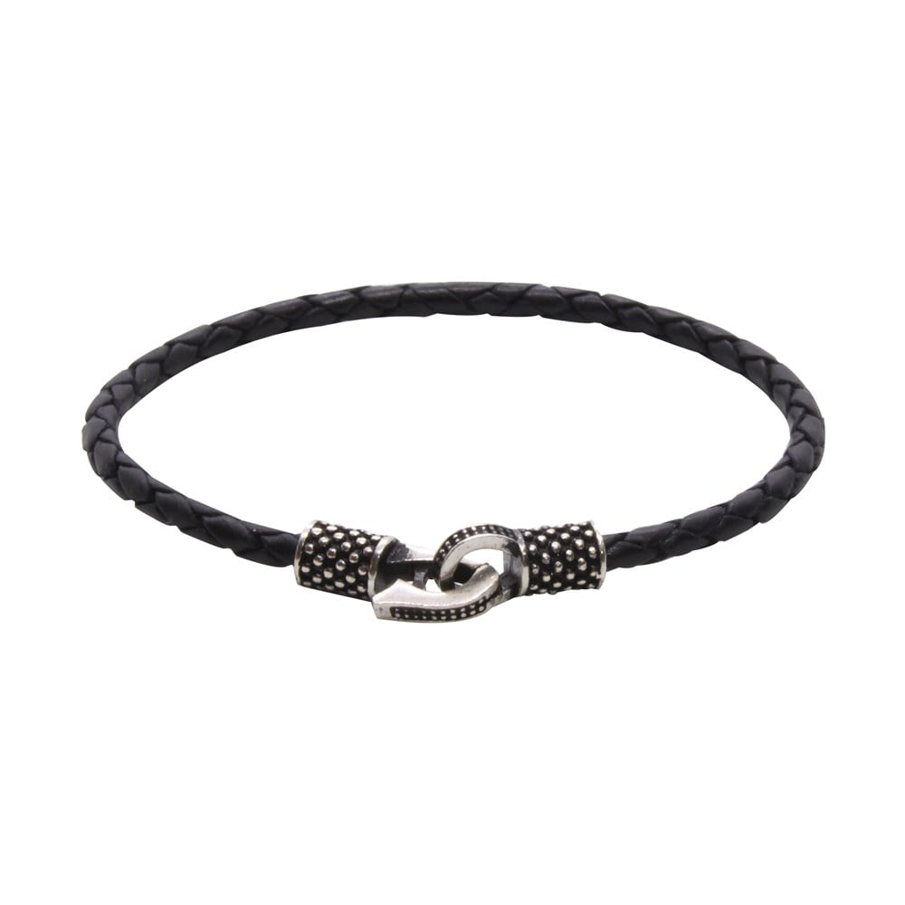 Leather Cool SeriesCMC6626Gümüş Deri Bileklik