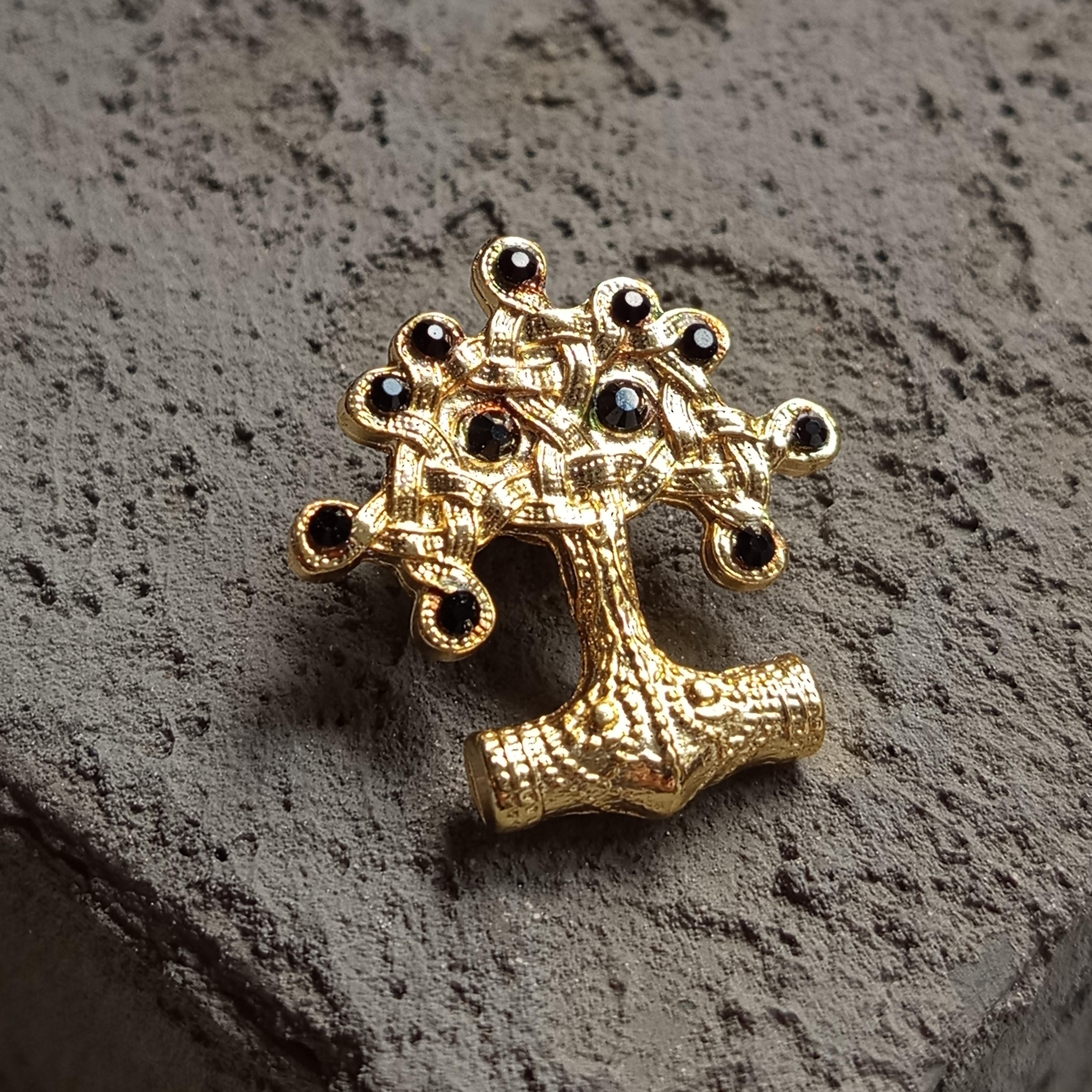 Yaka İğnesi & BroşCMC2839Hayat Ağacı Figürlü Yaka Broşu