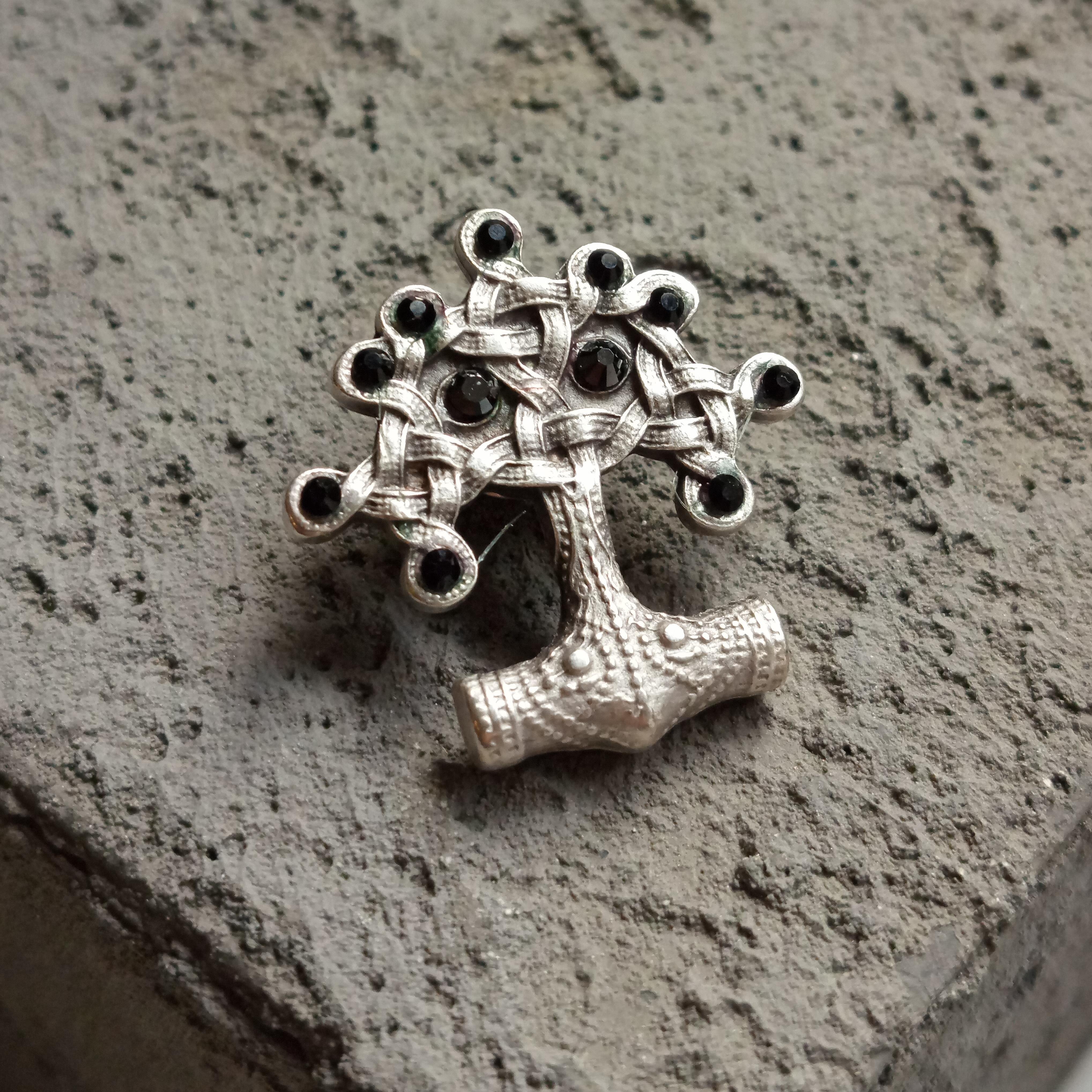 Yaka İğnesi & BroşCMC2840Hayat Ağacı Figürlü Yaka Broşu