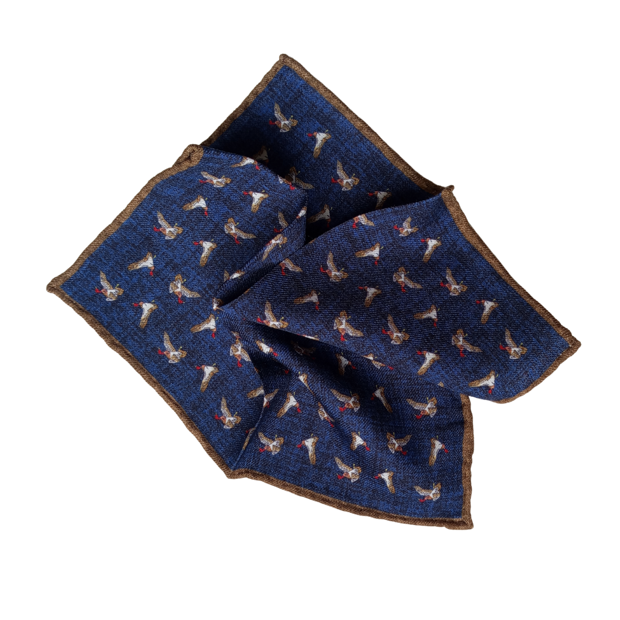 Cep MendiliCMC2813Kaz Desenli Yün ve İpek Cep Mendili 