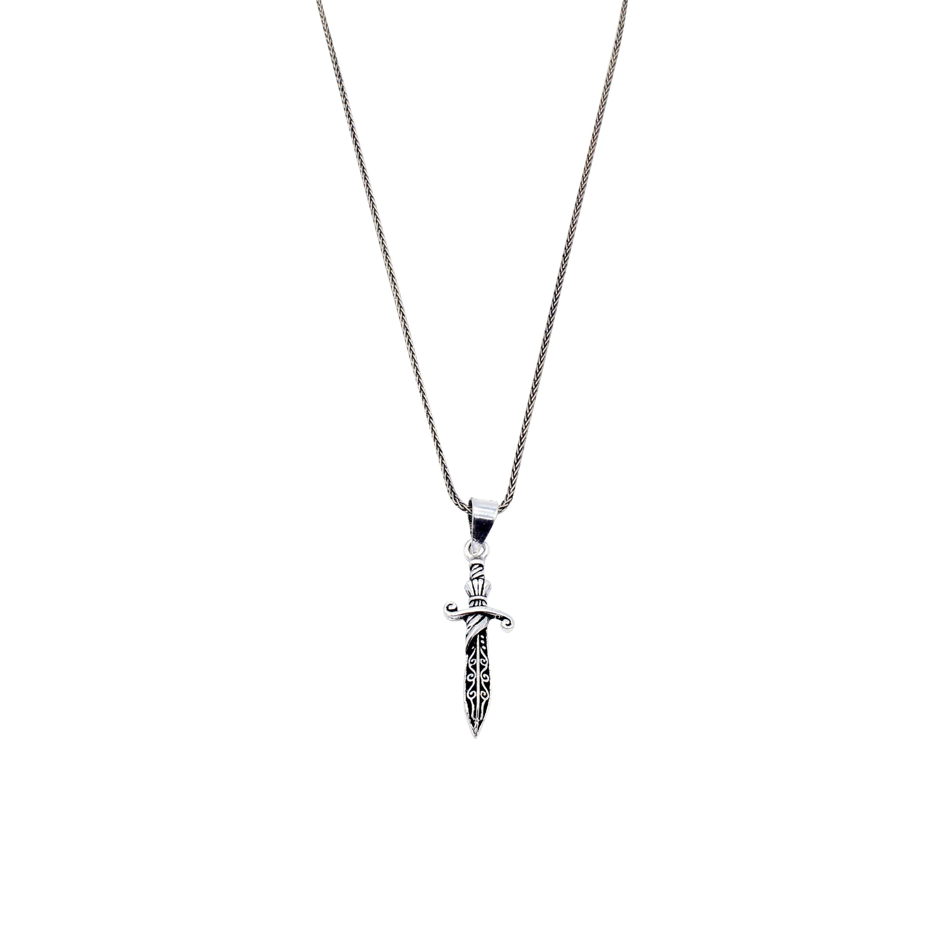 KolyeCMC2702Kılıç Gümüş Kolye