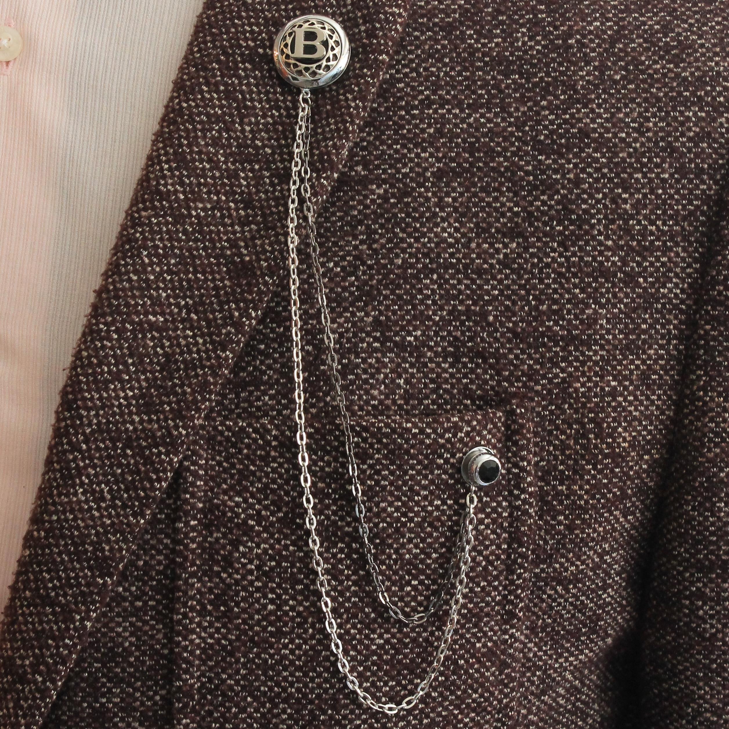 Zincirli Yaka İğnesiCMC1875Kişiye Özel Ceket Yaka İğnesi