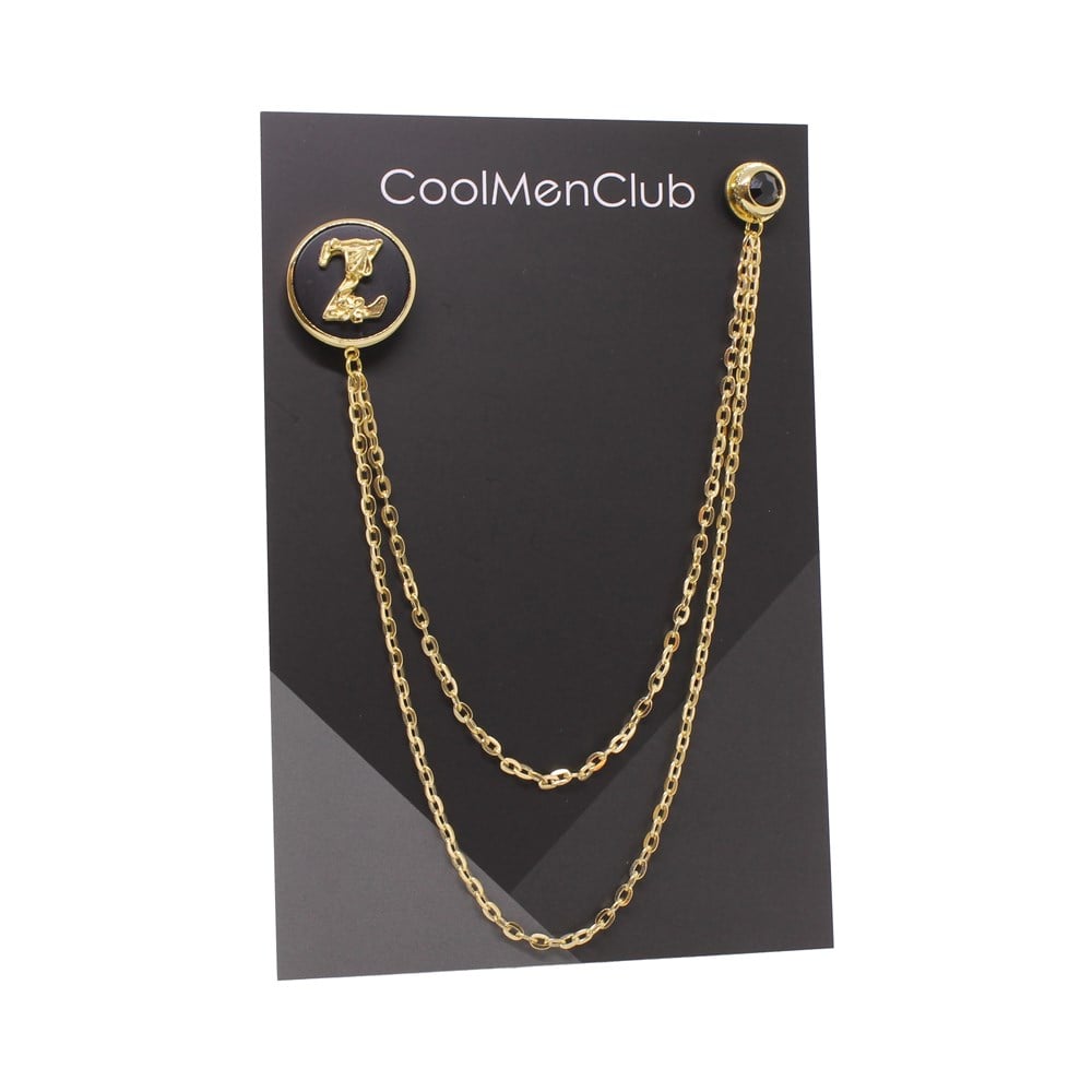 Zincirli Yaka İğnesiCMC9469Kişiye Özel Ceket Yaka İğnesi