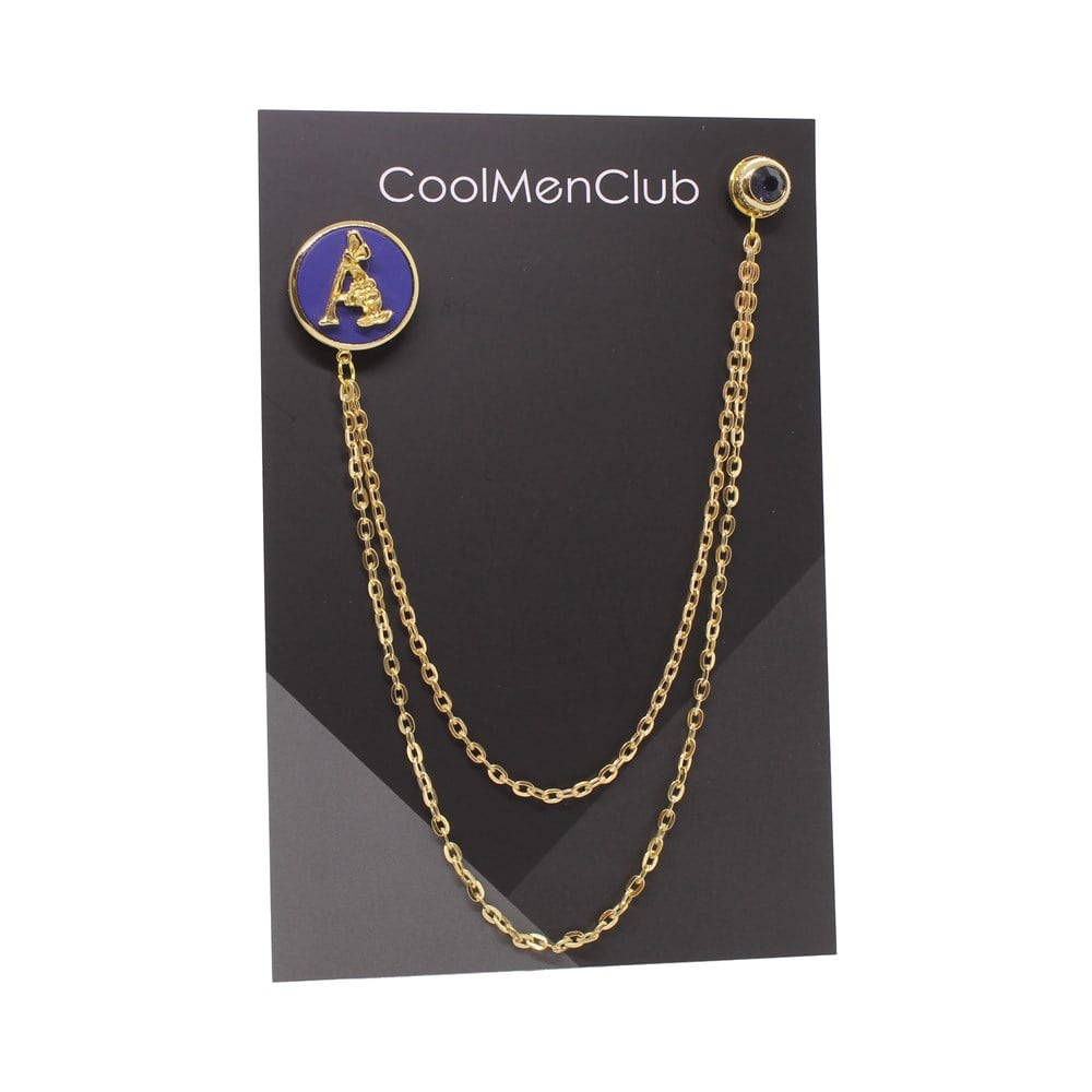 Zincirli Yaka İğnesiCMC9472Kişiye Özel Ceket Yaka İğnesi