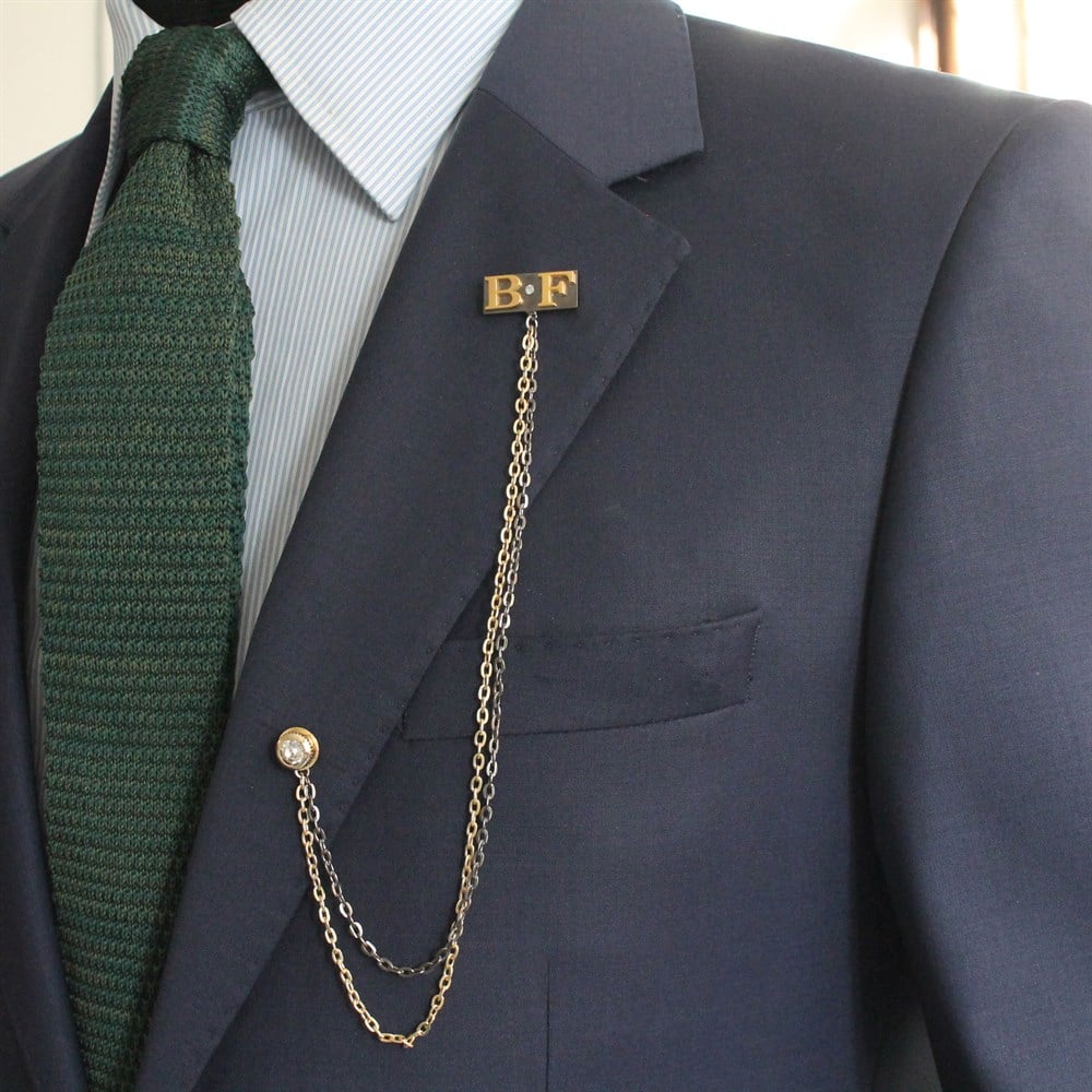 Gömlek Yaka İğnesiCMC8476Kişiye Özel Ceket Yaka İğnesi