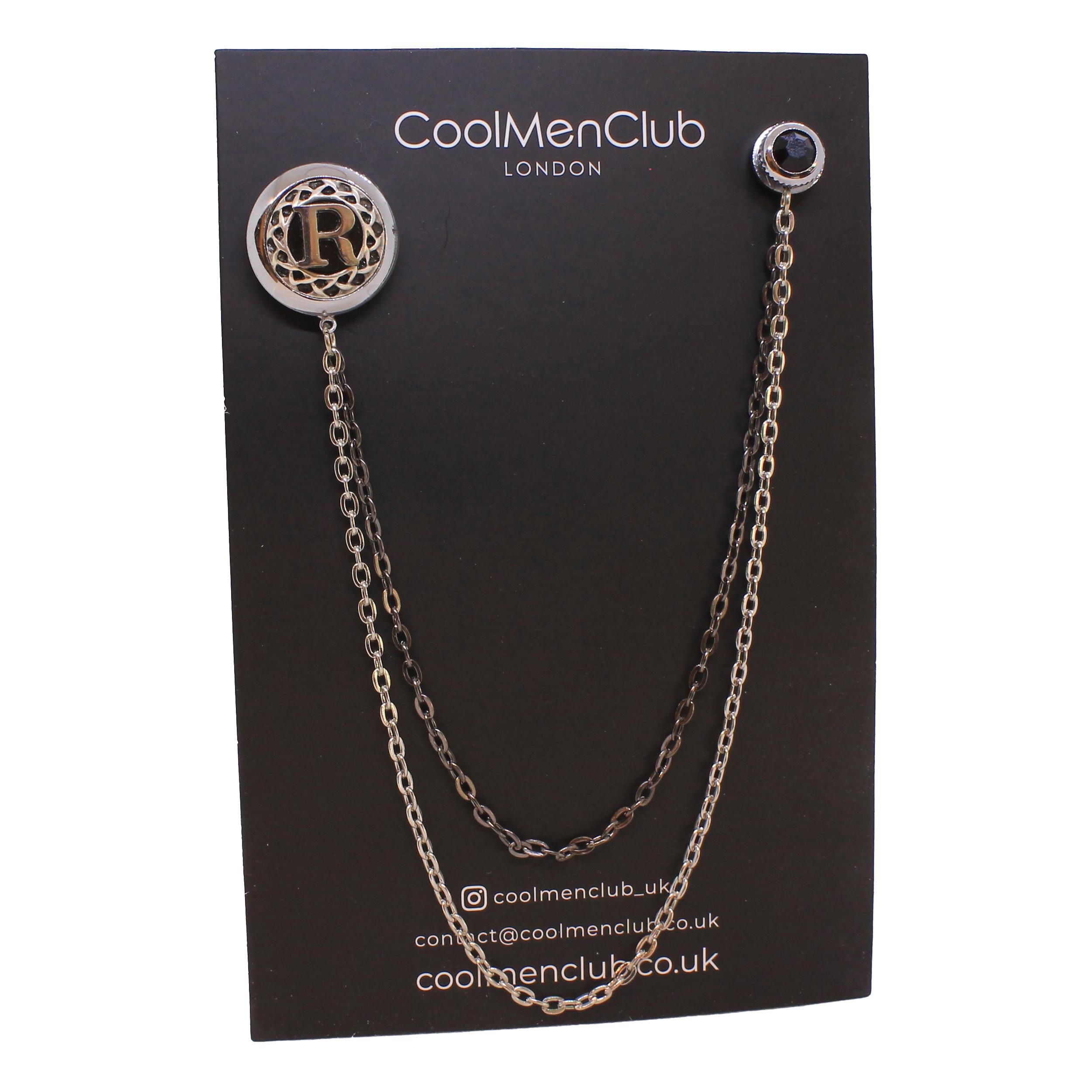 Zincirli Yaka İğnesiCMC1875Kişiye Özel Ceket Yaka İğnesi