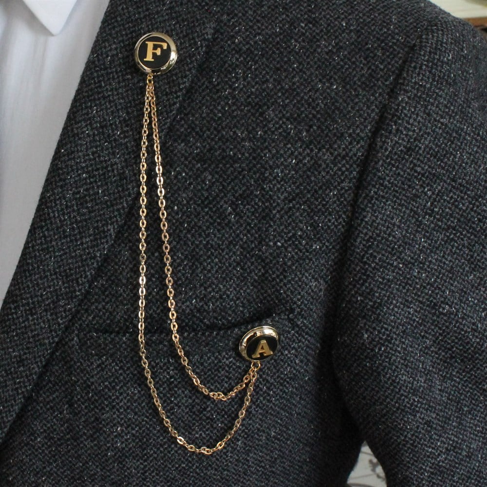 Gömlek Yaka İğnesiCMC7768Kişiye Özel Ceket Yaka İğnesi