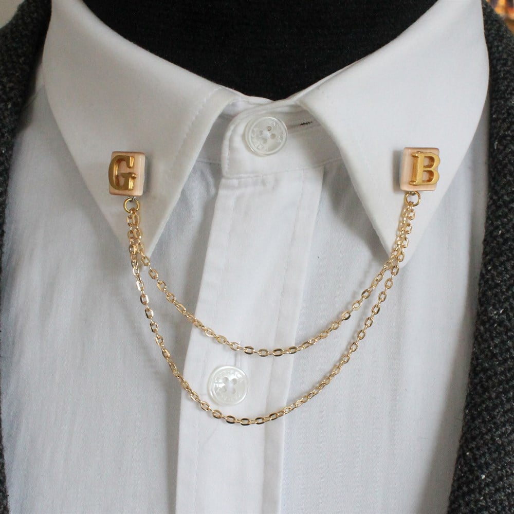 Gömlek Yaka İğnesiCMC8661Kişiye Özel Gömlek Yaka İğnesi