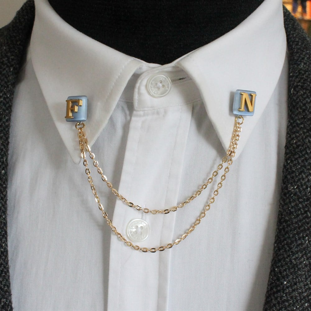 Gömlek Yaka İğnesiCMC8661Kişiye Özel Gömlek Yaka İğnesi