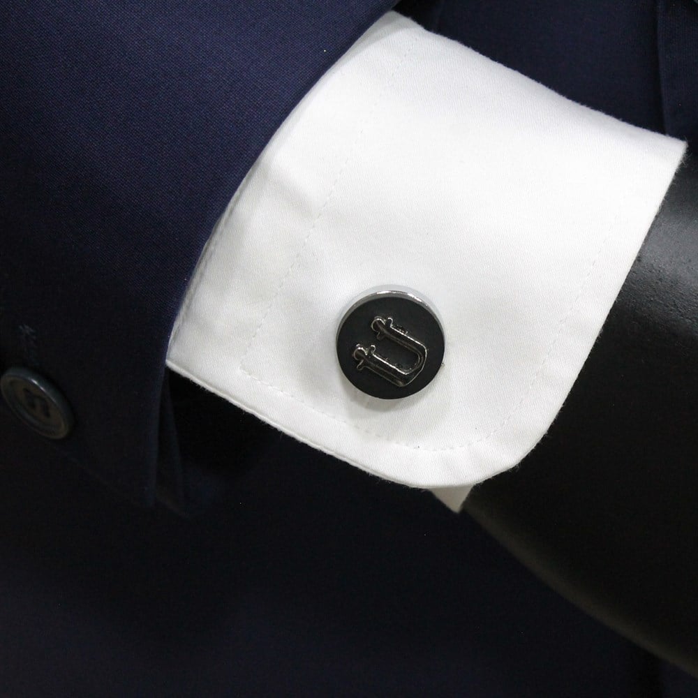 Geçmeli Kol DüğmesiCMC6915Kişiye Özel Harfli Geçmeli Kol Düğmesi