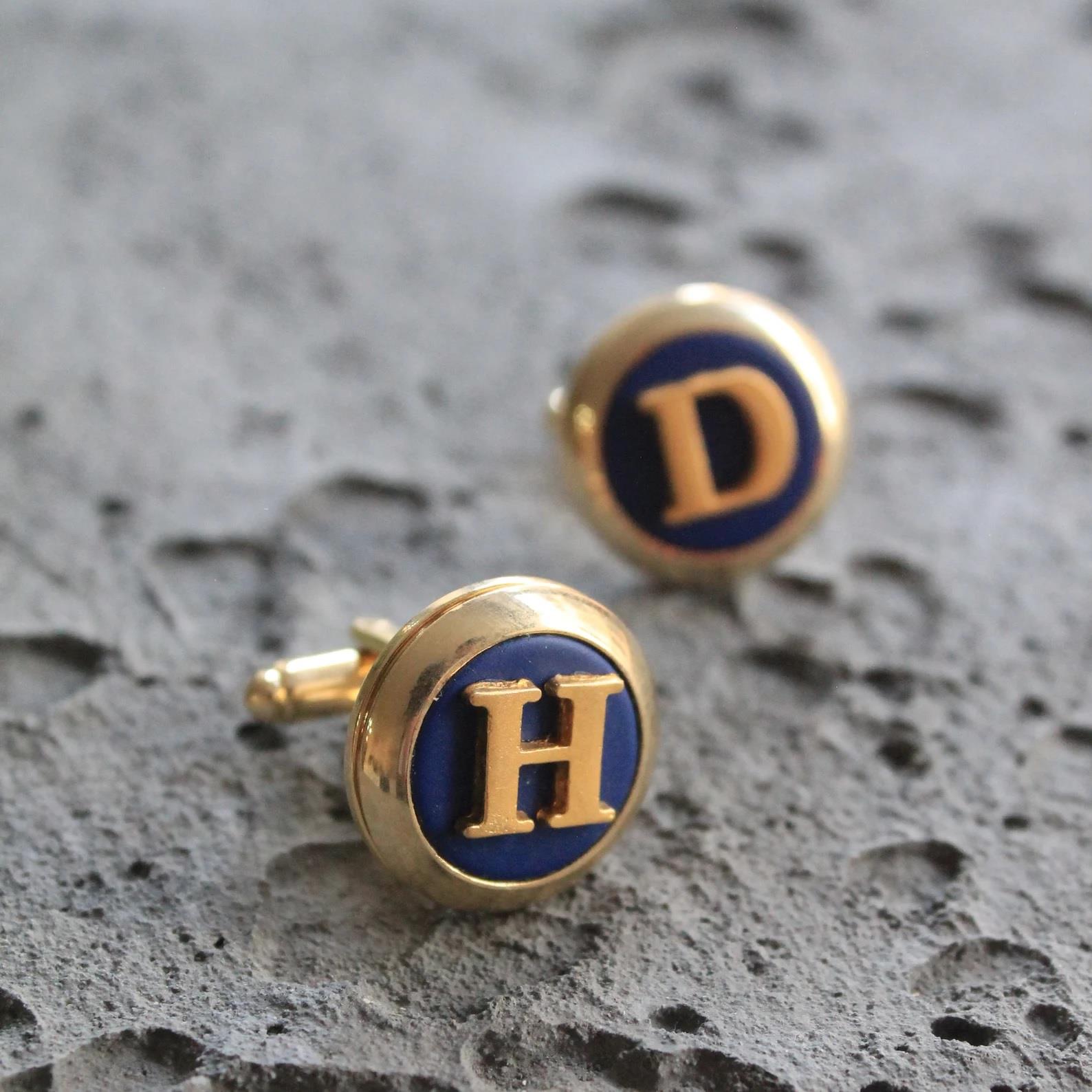 Klasik Kol DüğmesiCMC9183Kişiye Özel Harfli Klasik Kol Düğmesi