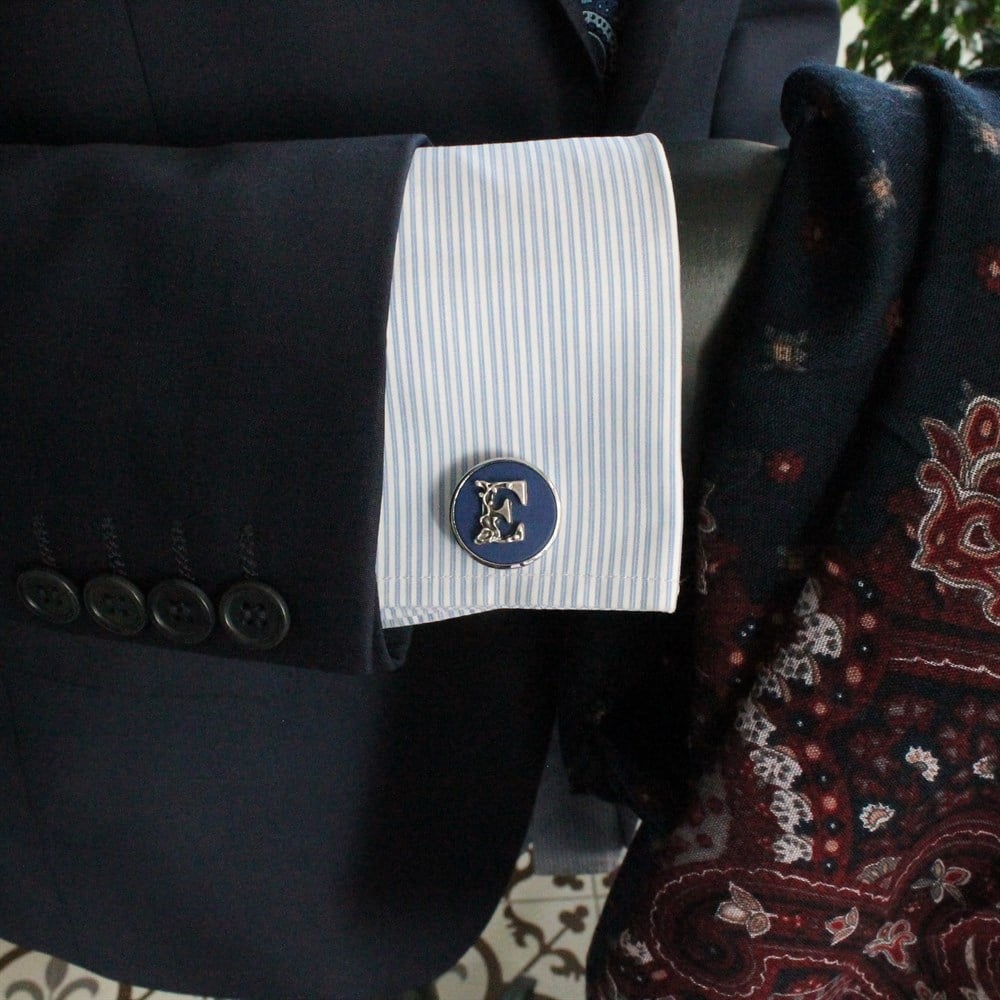 Klasik Kol DüğmesiCMC9465Kişiye Özel Harfli Klasik Kol Düğmesi