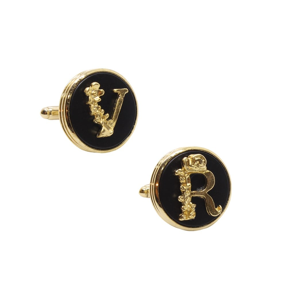 Klasik Kol DüğmesiCMC9466Kişiye Özel Harfli Klasik Kol Düğmesi