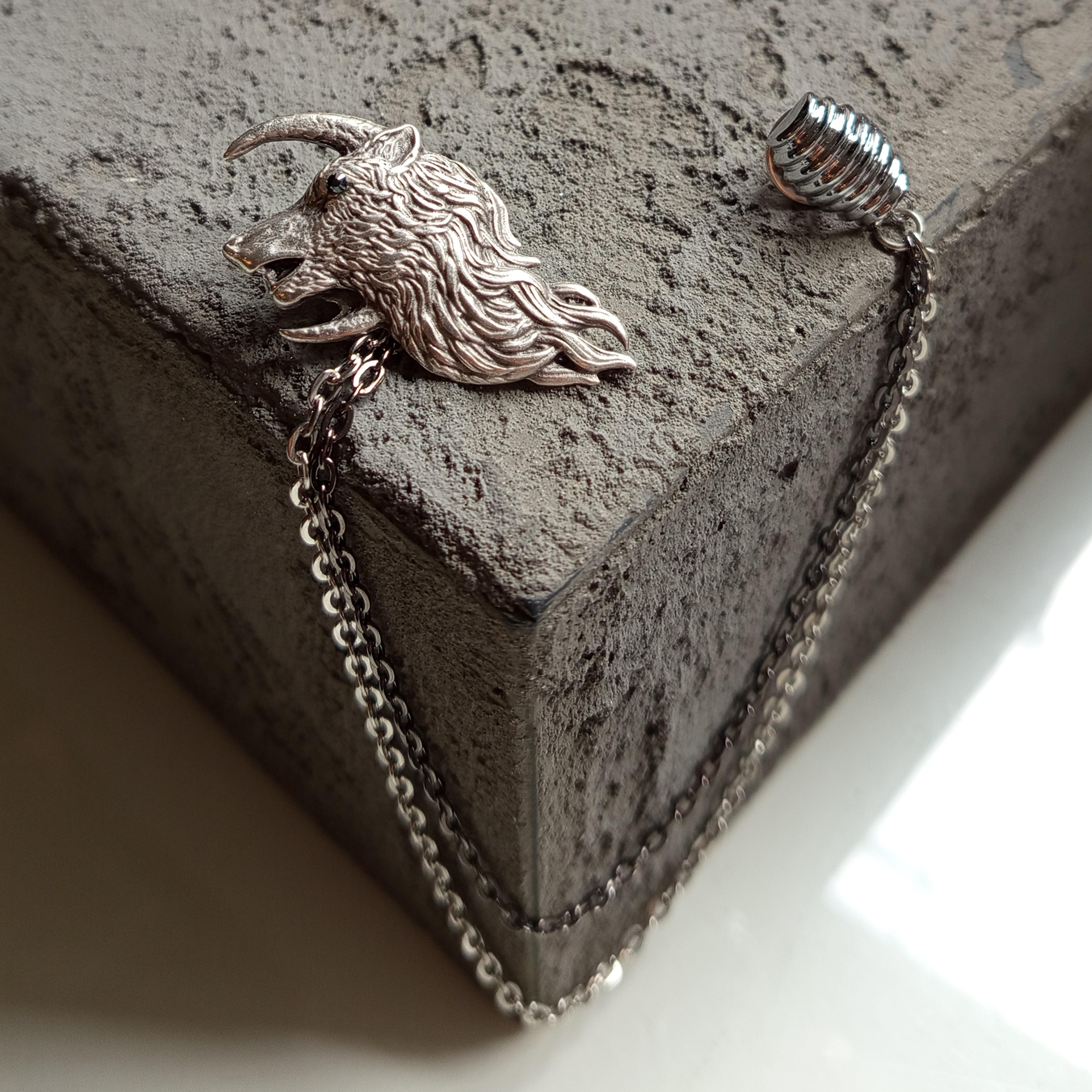 Yaka İğnesi & BroşCMC2819Kurt Figürlü Ceket Yaka İğnesi