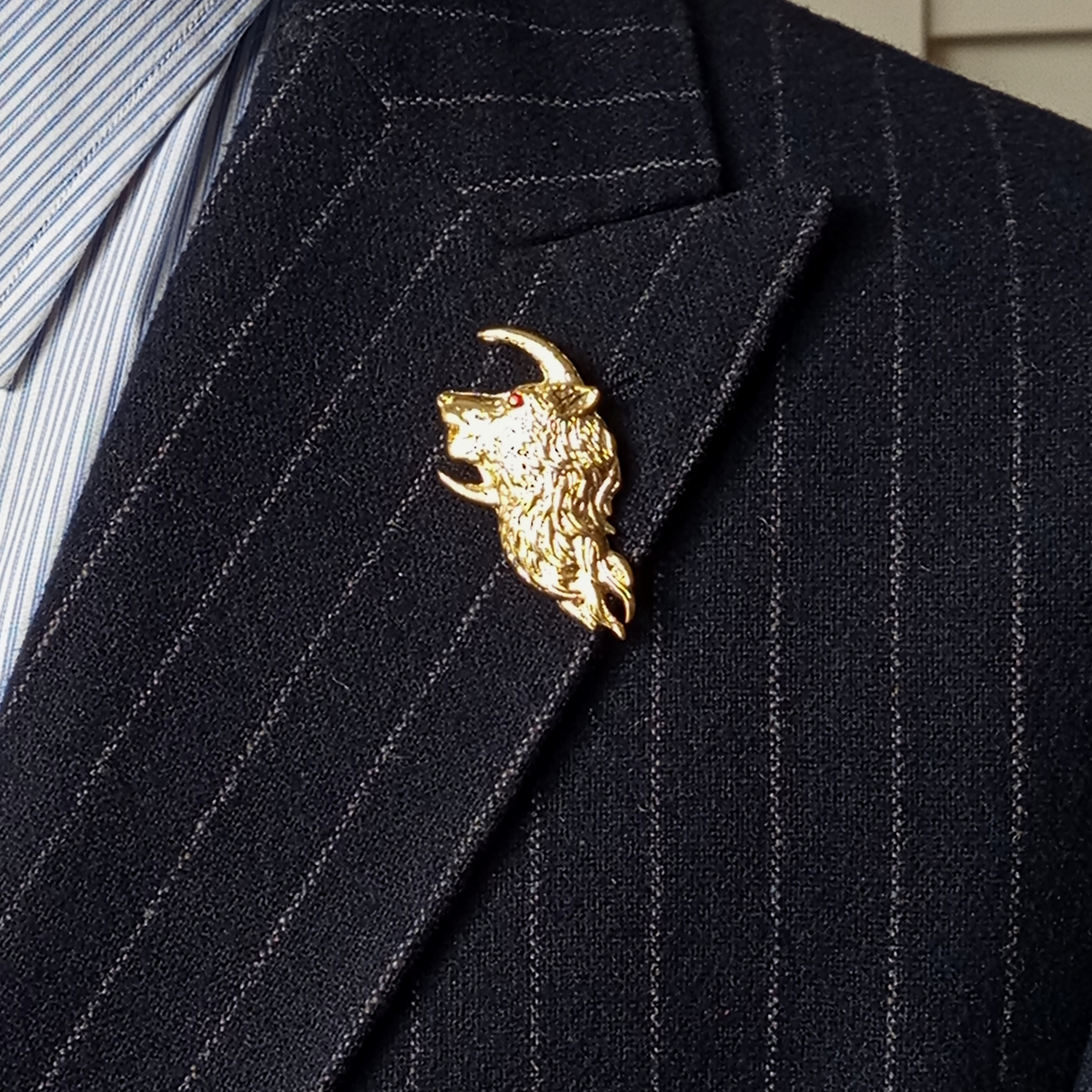 Yaka İğnesi & BroşCMC2838Kurt Figürlü Yaka Broşu