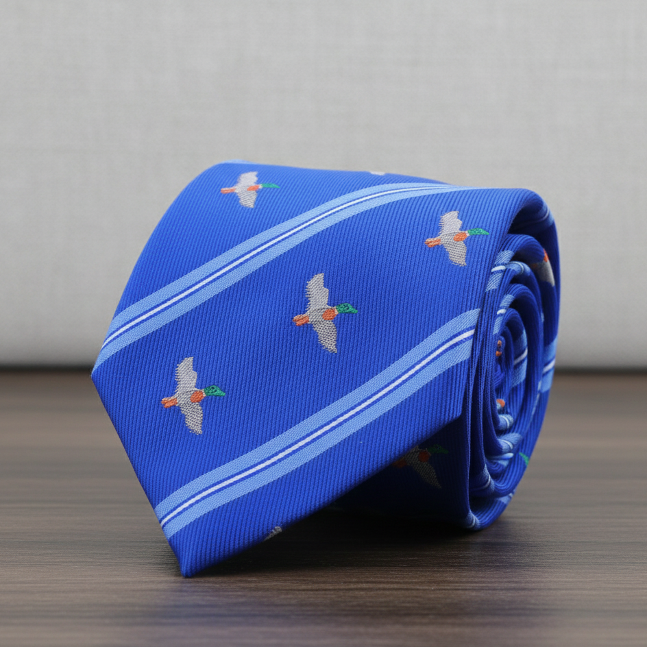 KravatCMC2706Kuş Desenli Kravat